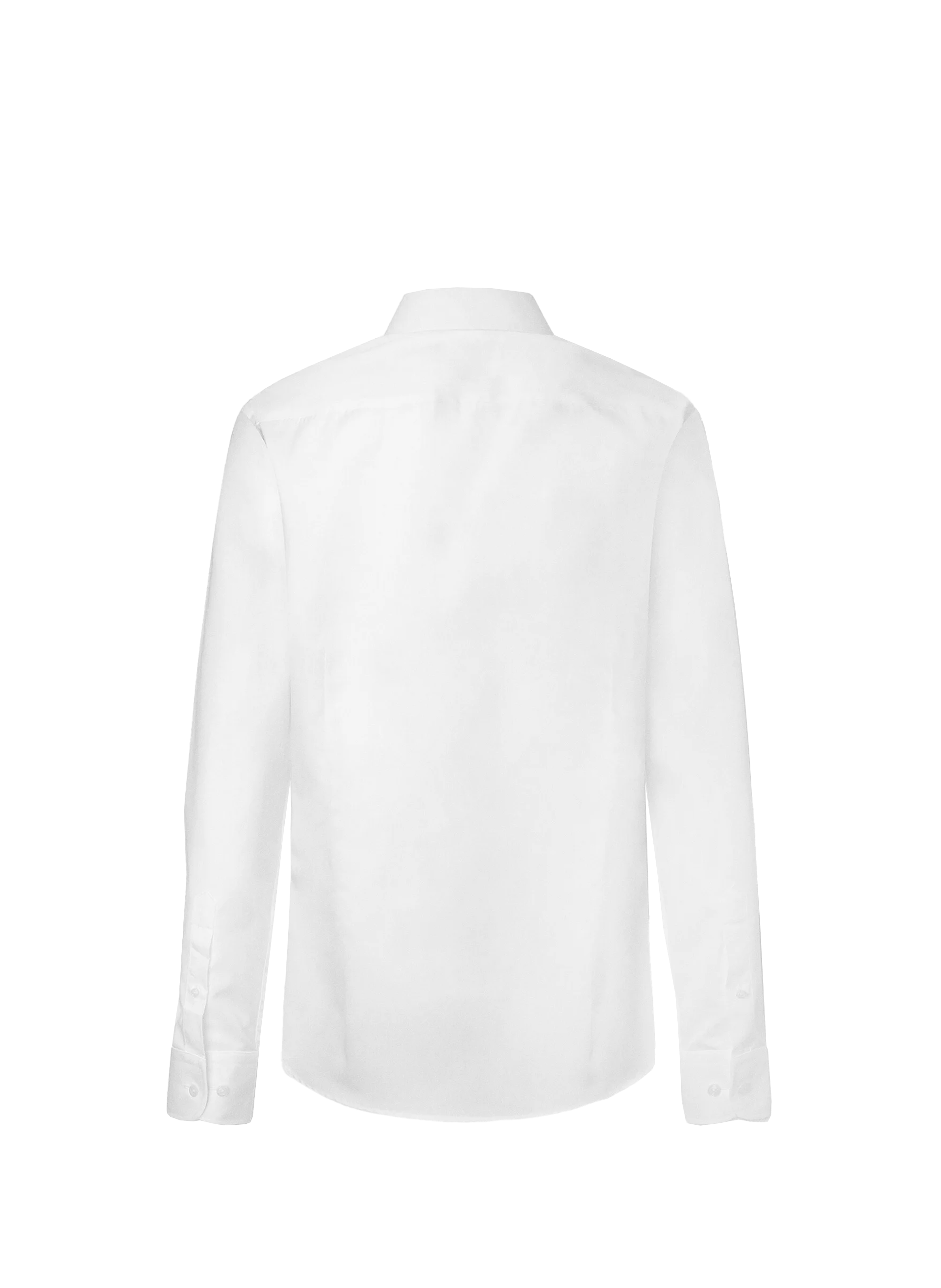 Solid classic collar cotton shirt HACKETT White