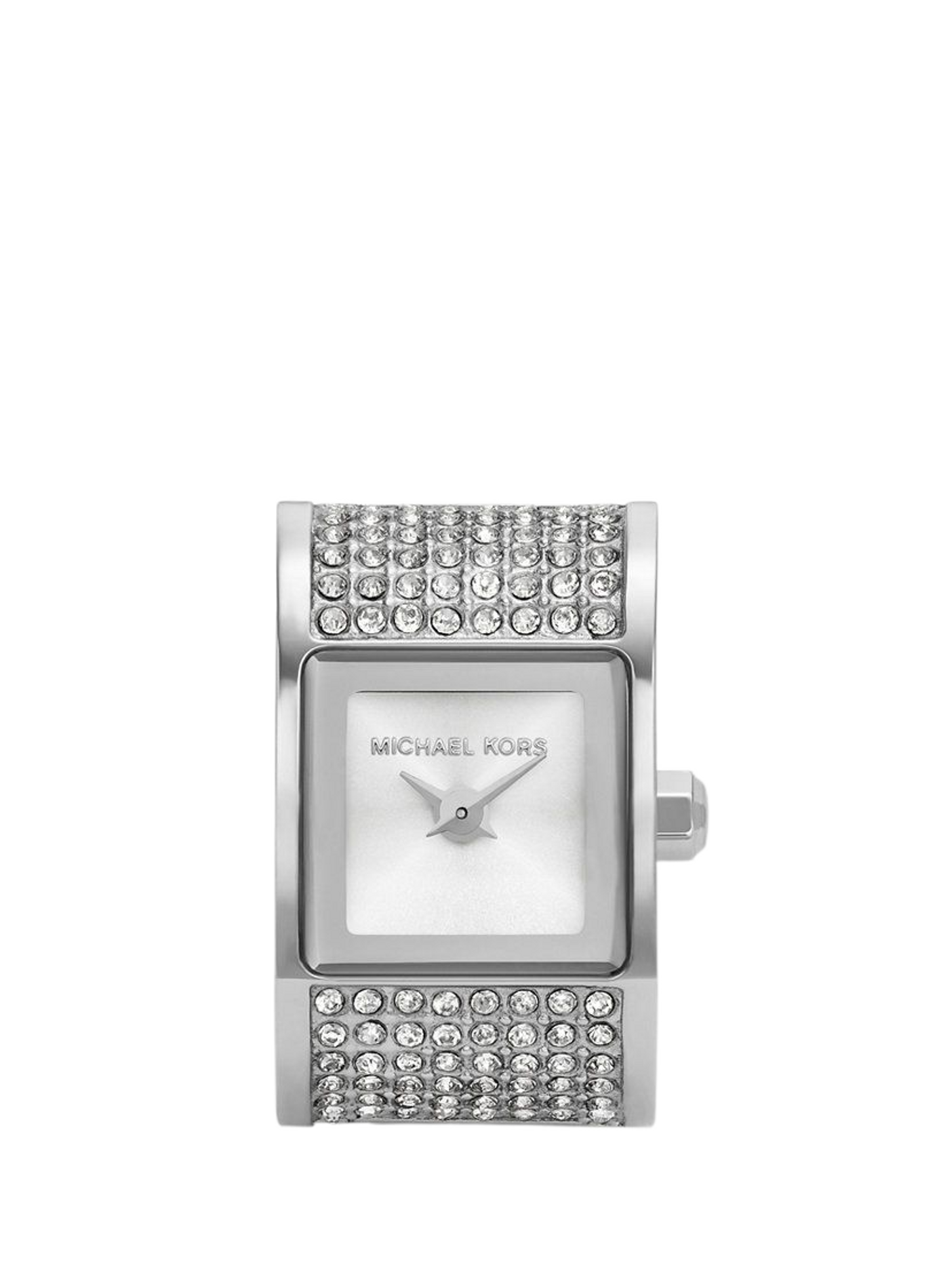 Montre bague quartz Darrington en acier inoxydable MICHAEL KORS MONTRES Blanc