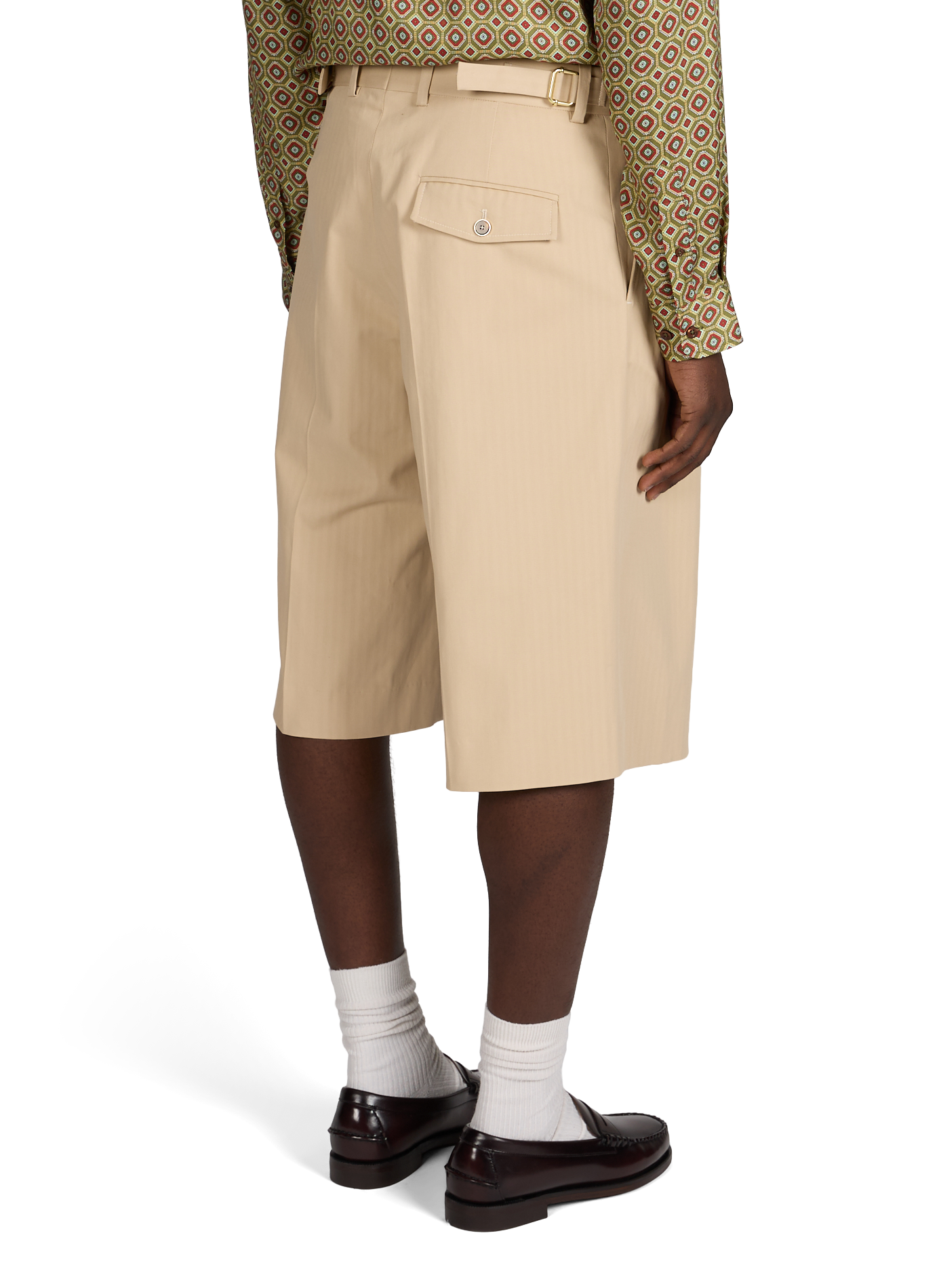 Corto lungo in misto cotone DROLE DE MONSIEUR Beige