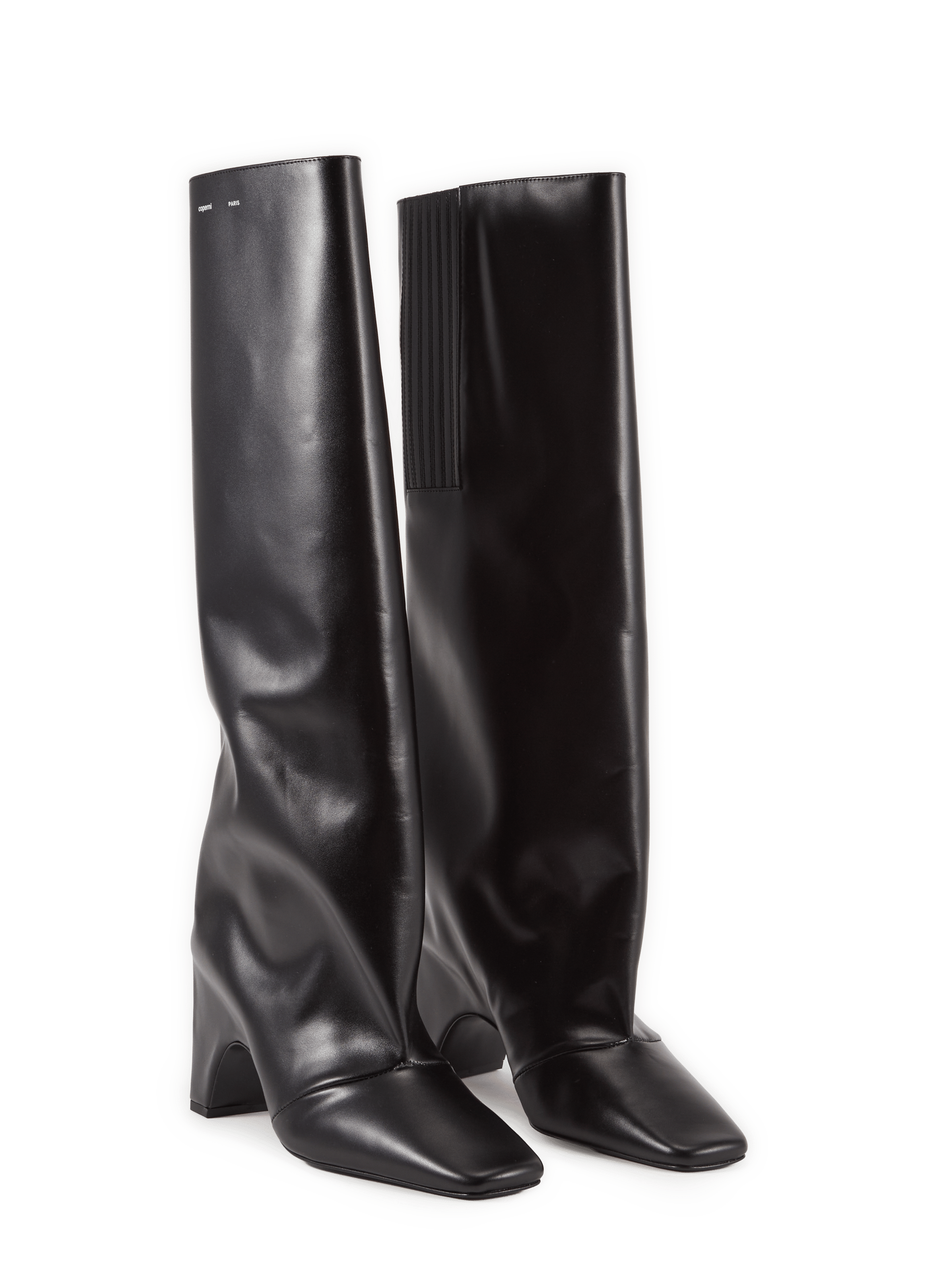 Tall leather Bridge boots COPERNI Black