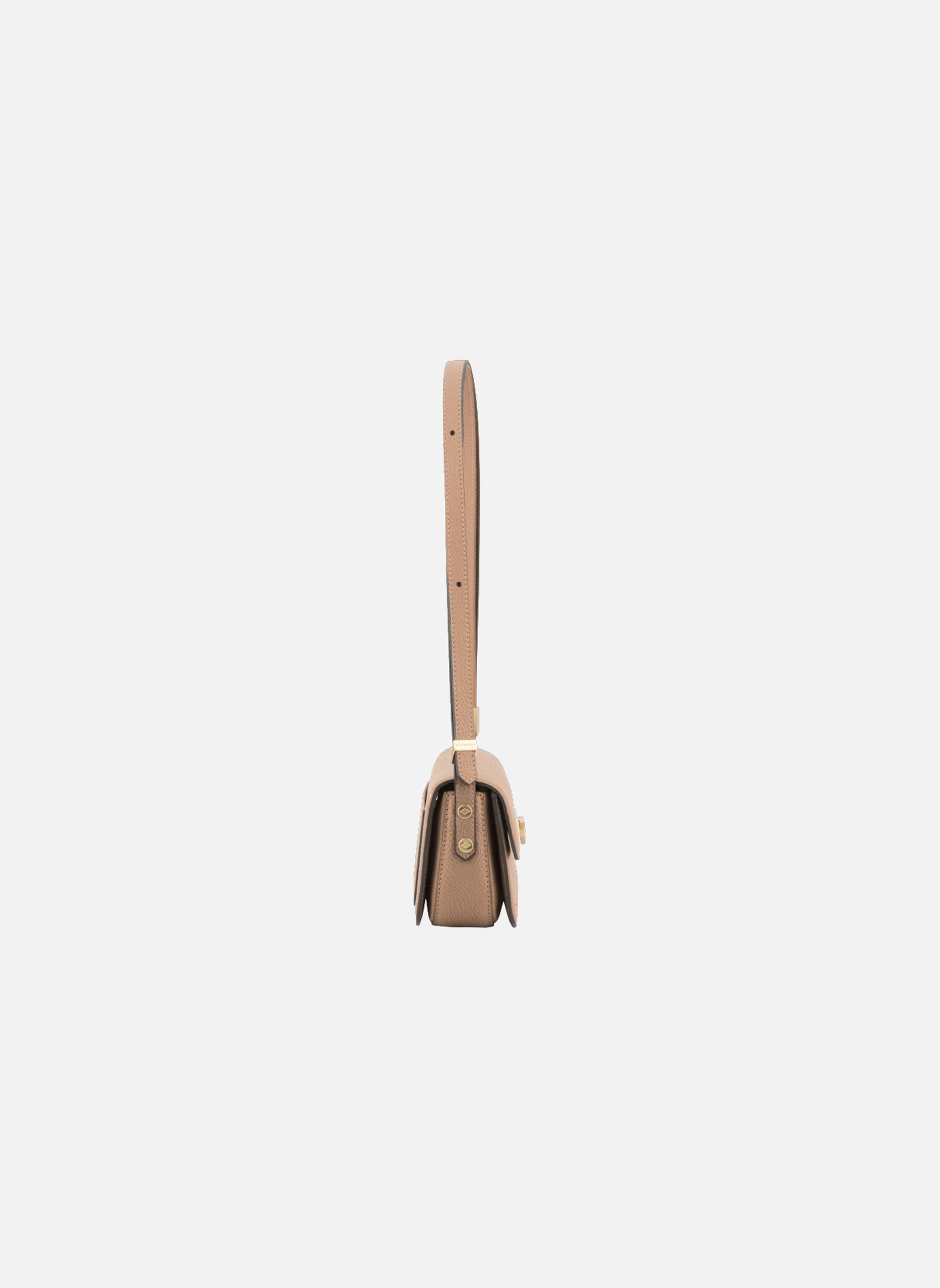 Auteuil | sac besace en cuir de vachette POURCHET Marron