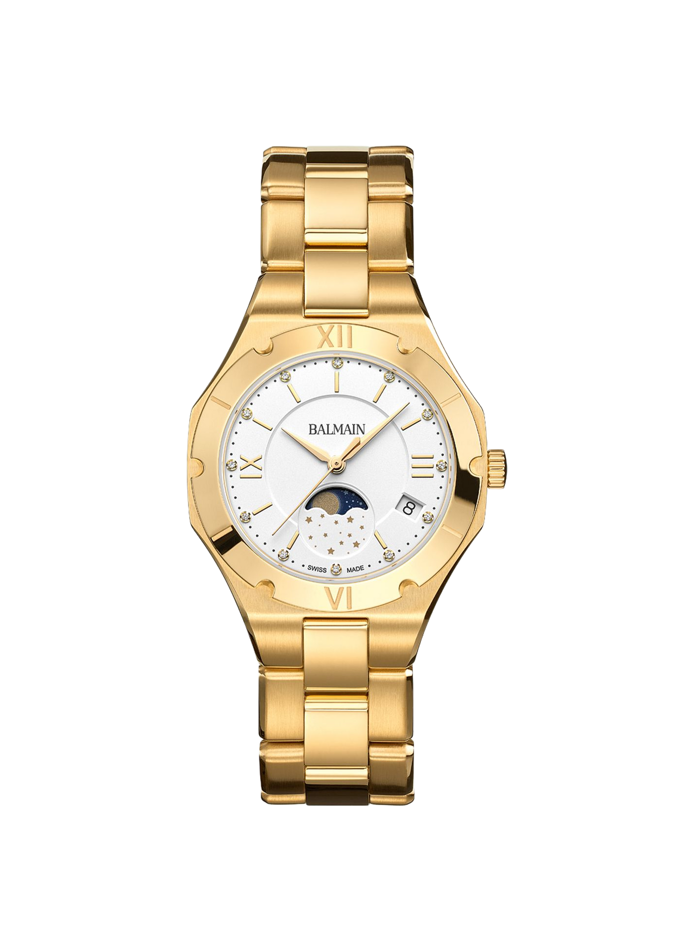 Montre quartz Be Balmain en acier inoxydable BALMAIN WATCHES Blanc