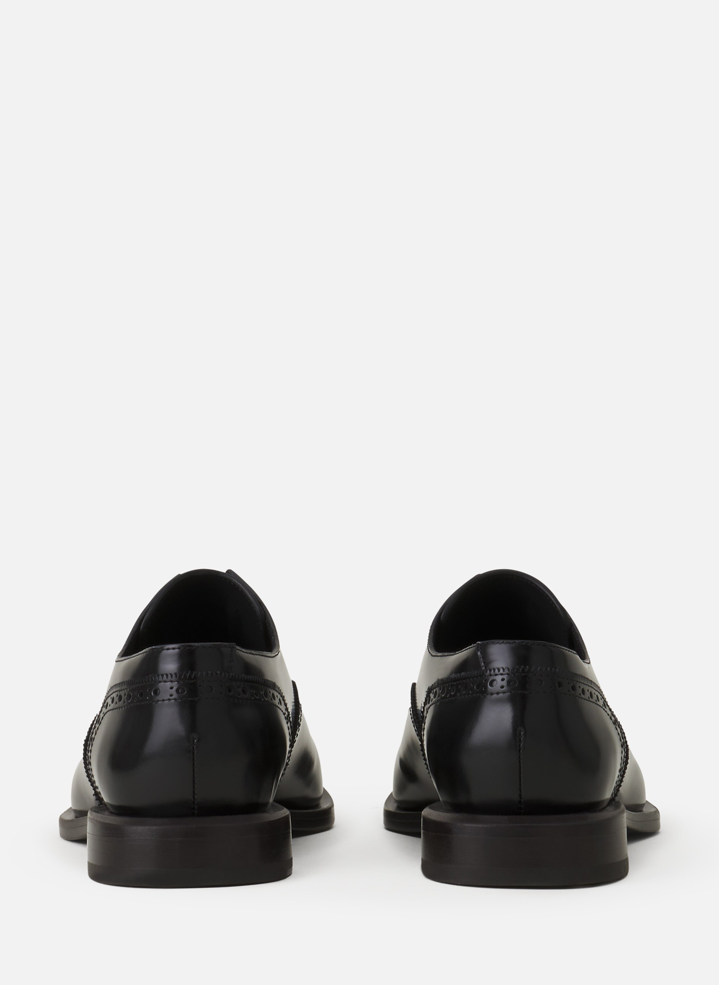 Richelieu brogue en cuir brillant LANVIN Noir