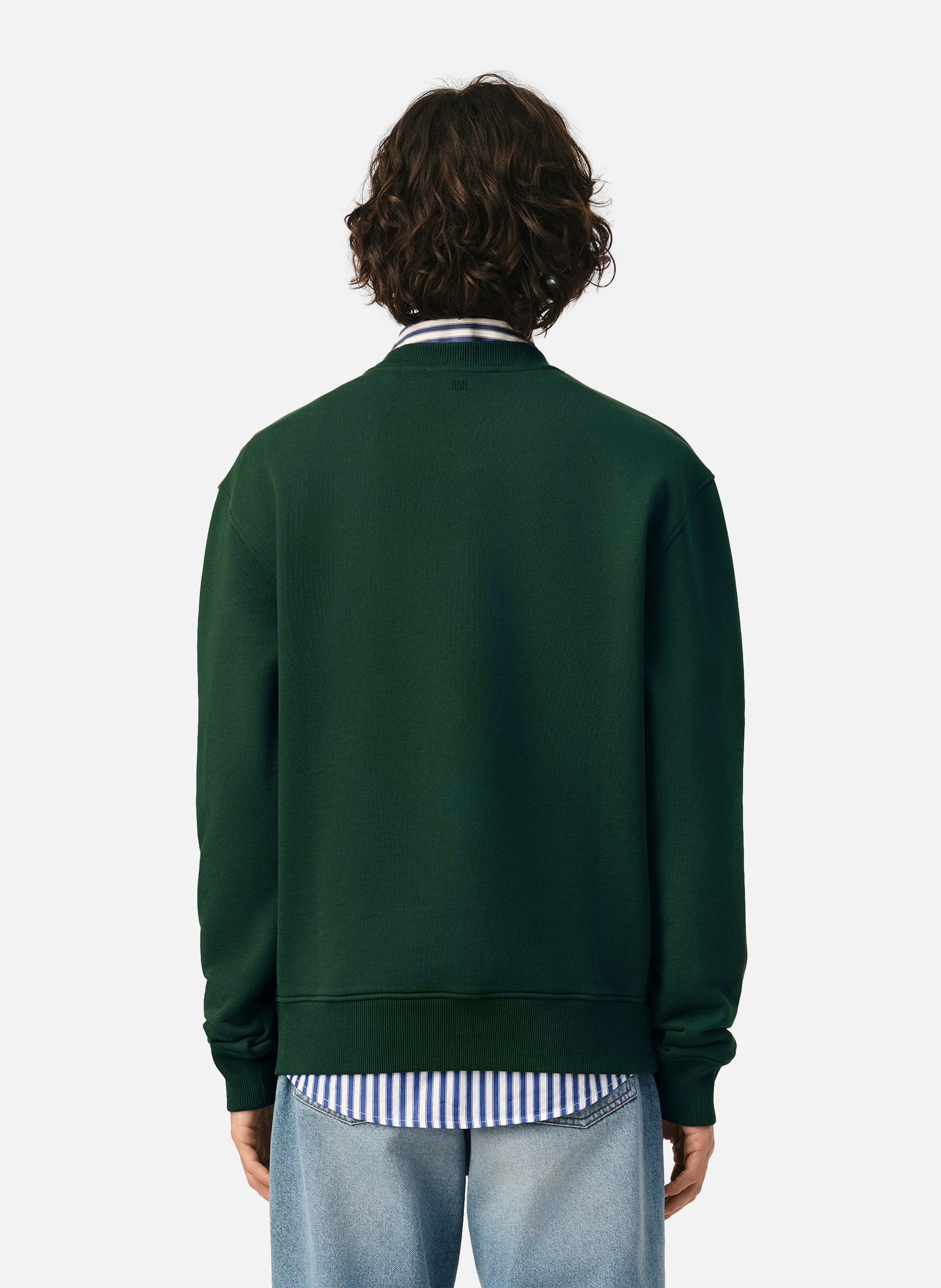 Sweatshirt en coton ami de coeur AMI PARIS Vert