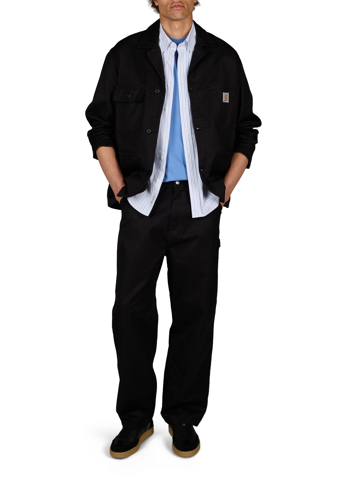 Straight-cut cotton Brader blazer CARHARTT WIP Black