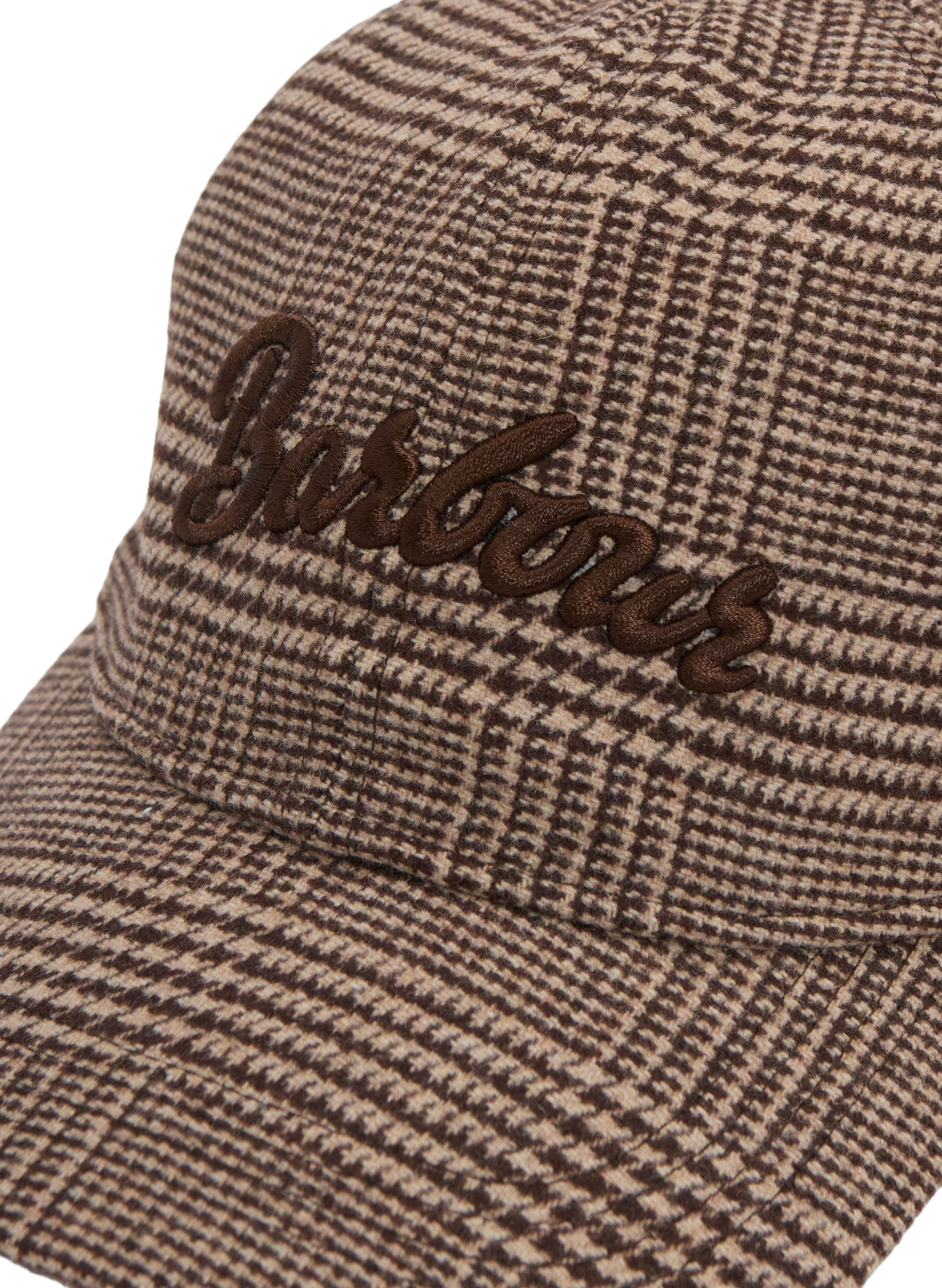 Embroidered wool blend cap BARBOUR Brown