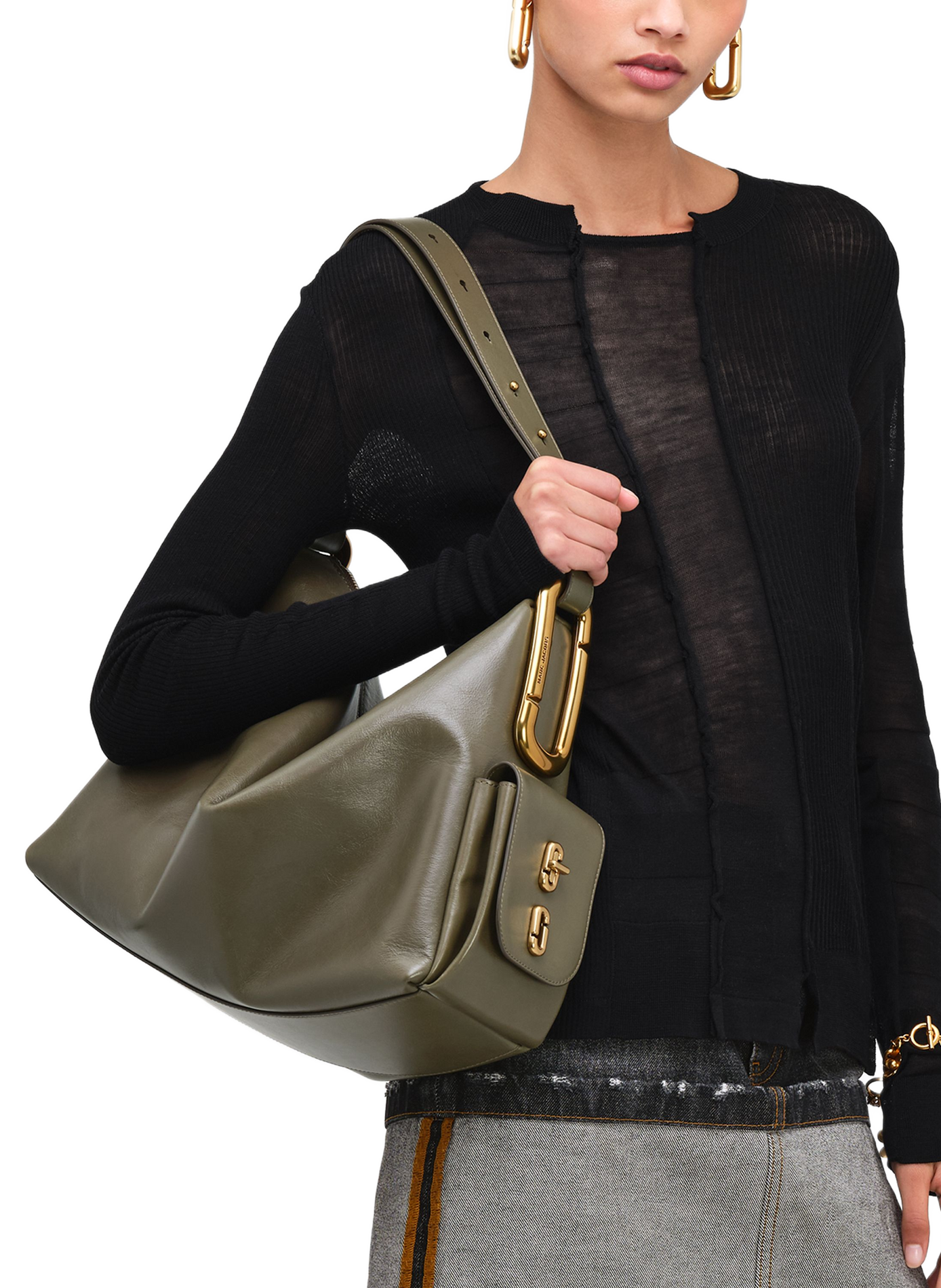 Grand sas The Scene en cuir MARC JACOBS Vert