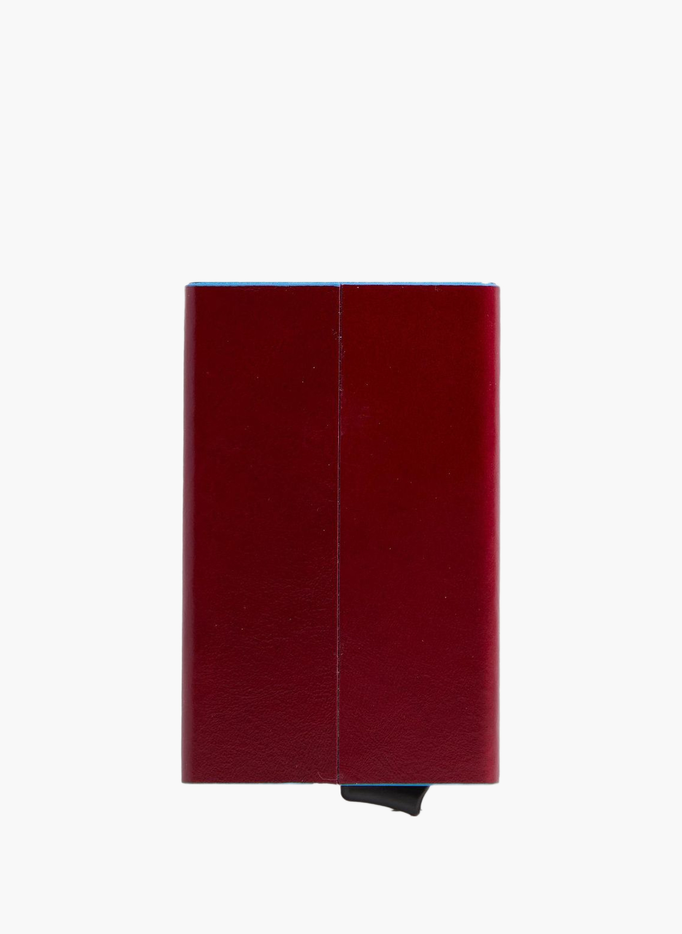 Automatische pop-up kaarthouder PIQUADRO Rood