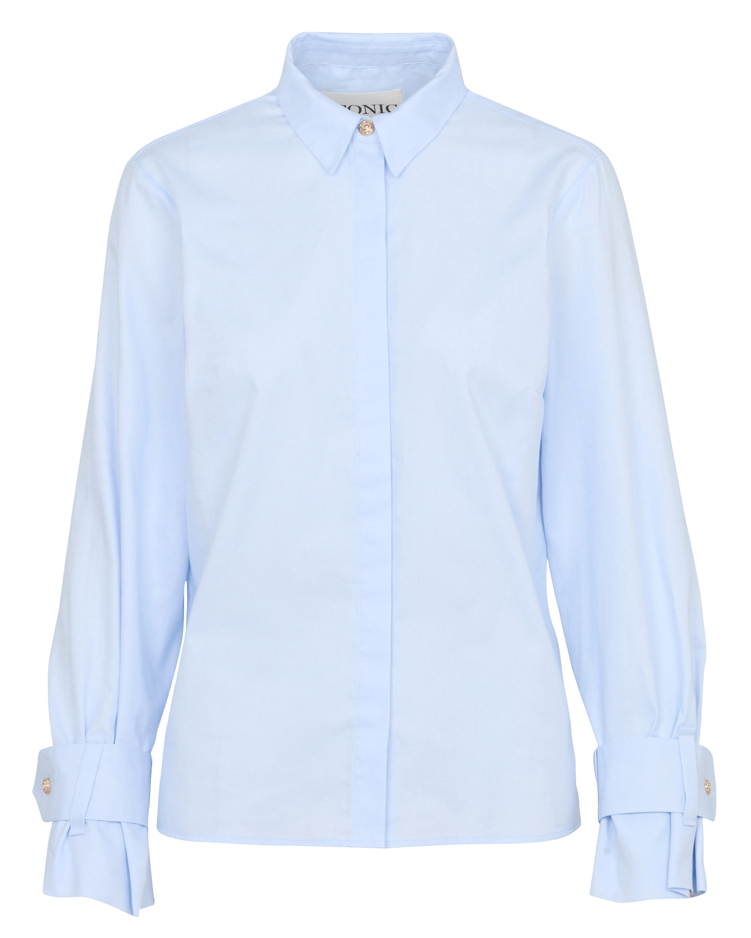 Chemise droite en coton maxime MAISON 123 Bleu