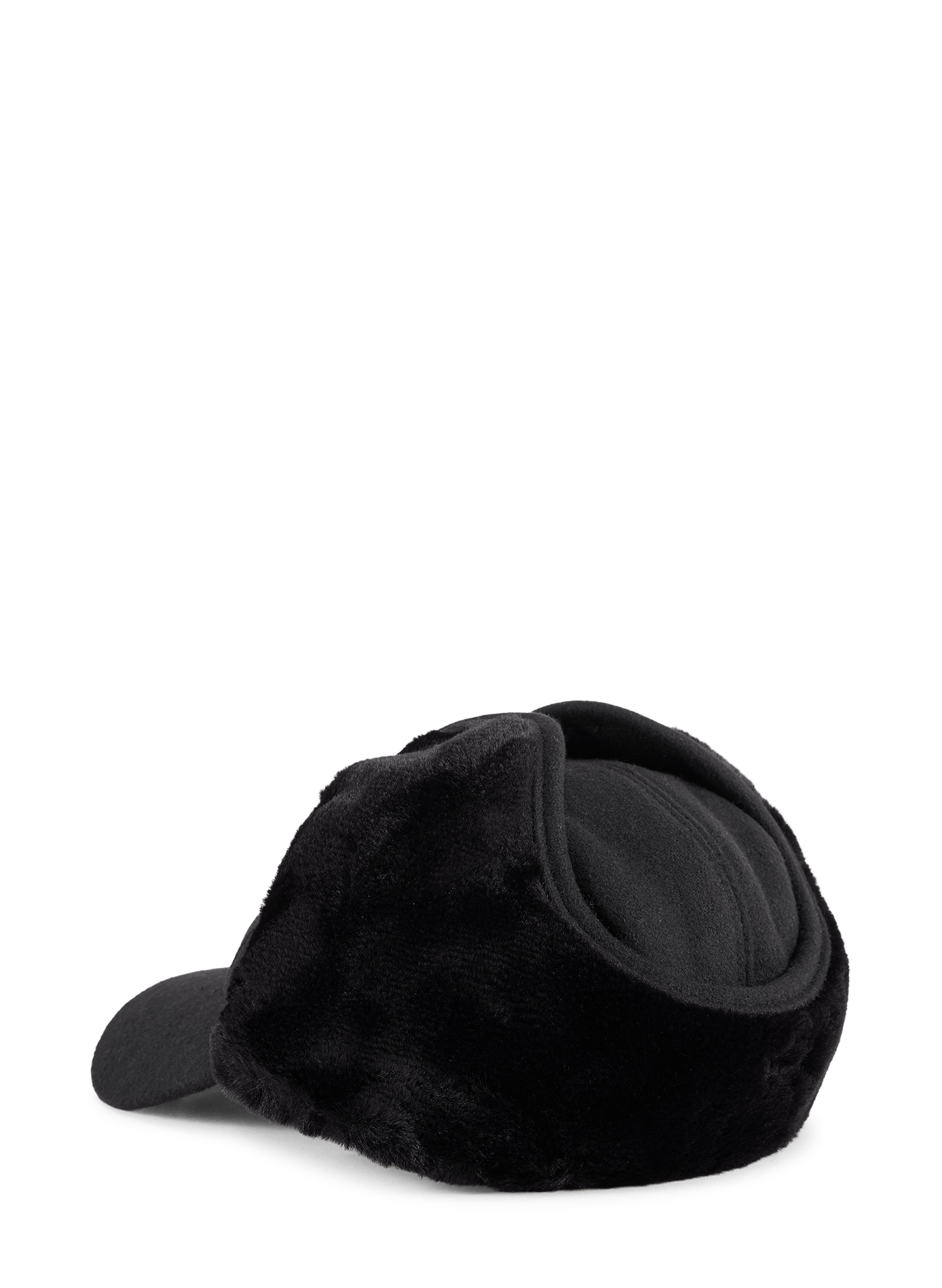 Sherpa earflap cap in a wool blend ARTE ANTWERP Black