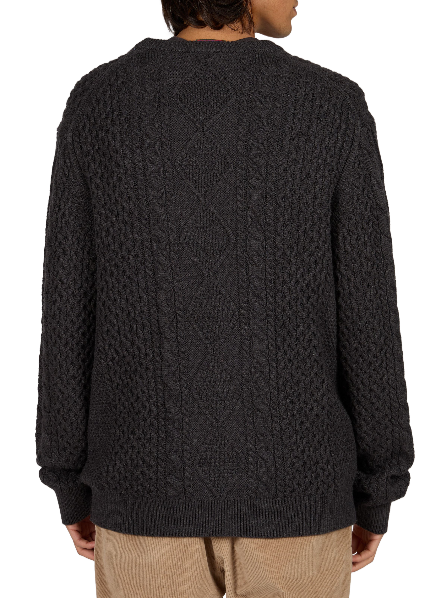 Pull droit en coton mélangé TIMBERLAND Noir