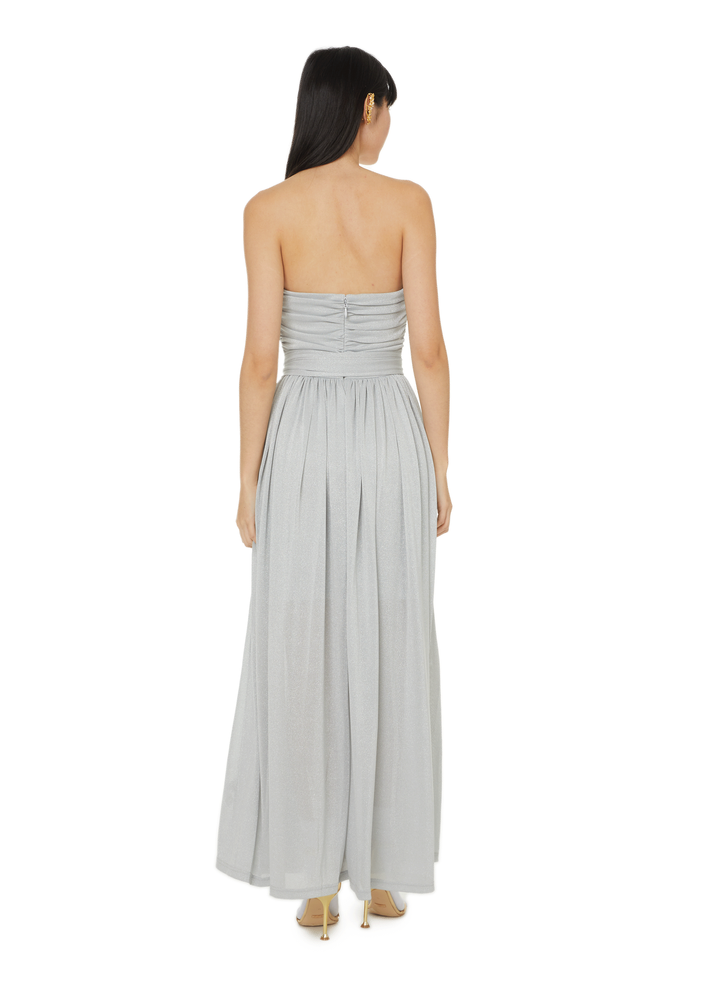 Robe longue brillante ZIMMERMANN Argent