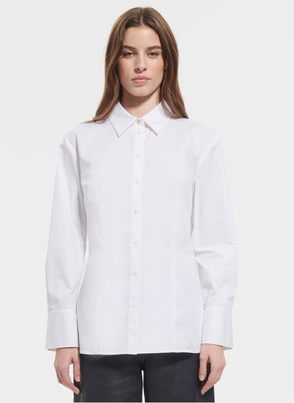 Chemise blanc cintrée - coraline Blanc by ZAPA ZAPA Chemise blanc cintrée - coraline Blanc