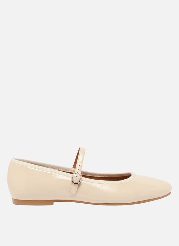 Ballerines en cuir douceur Blanc by JONAK JONAK Ballerines en cuir douceur Blanc
