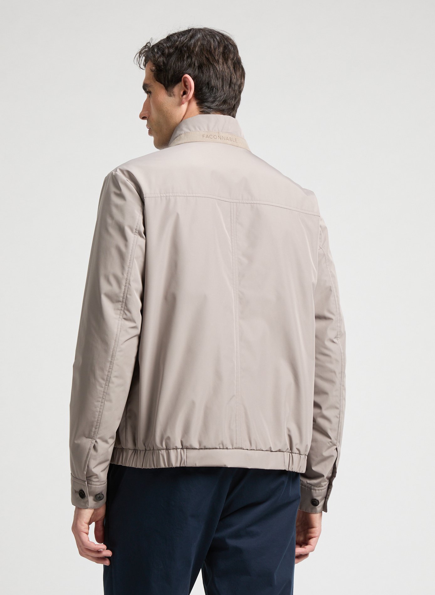 Veste courte à col montant FACONNABLE Beige
