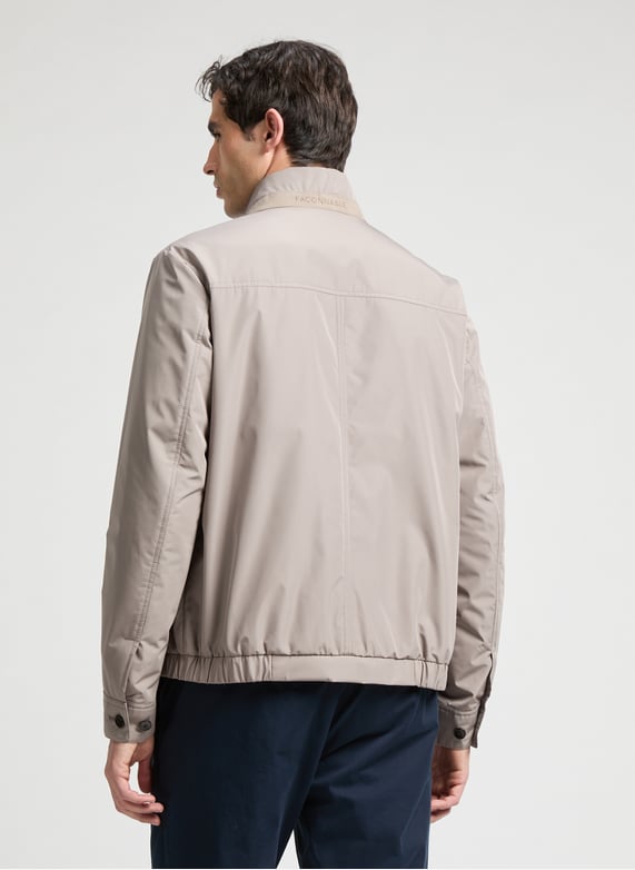 Veste courte à col montant | Beige by FACONNABLE Veste courte à col montant Beige