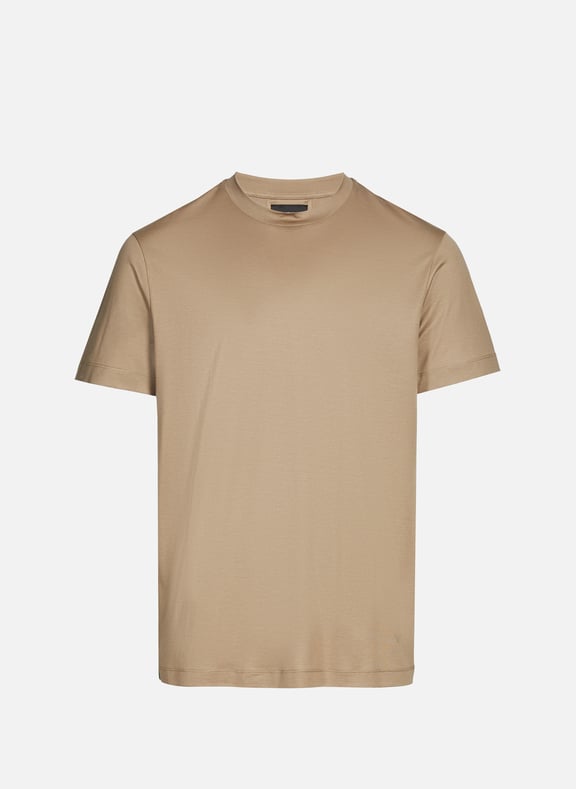 Short-sleeved T-shirt Beige by EMPORIO ARMANI EMPORIO ARMANI Short-sleeved T-shirt Beige