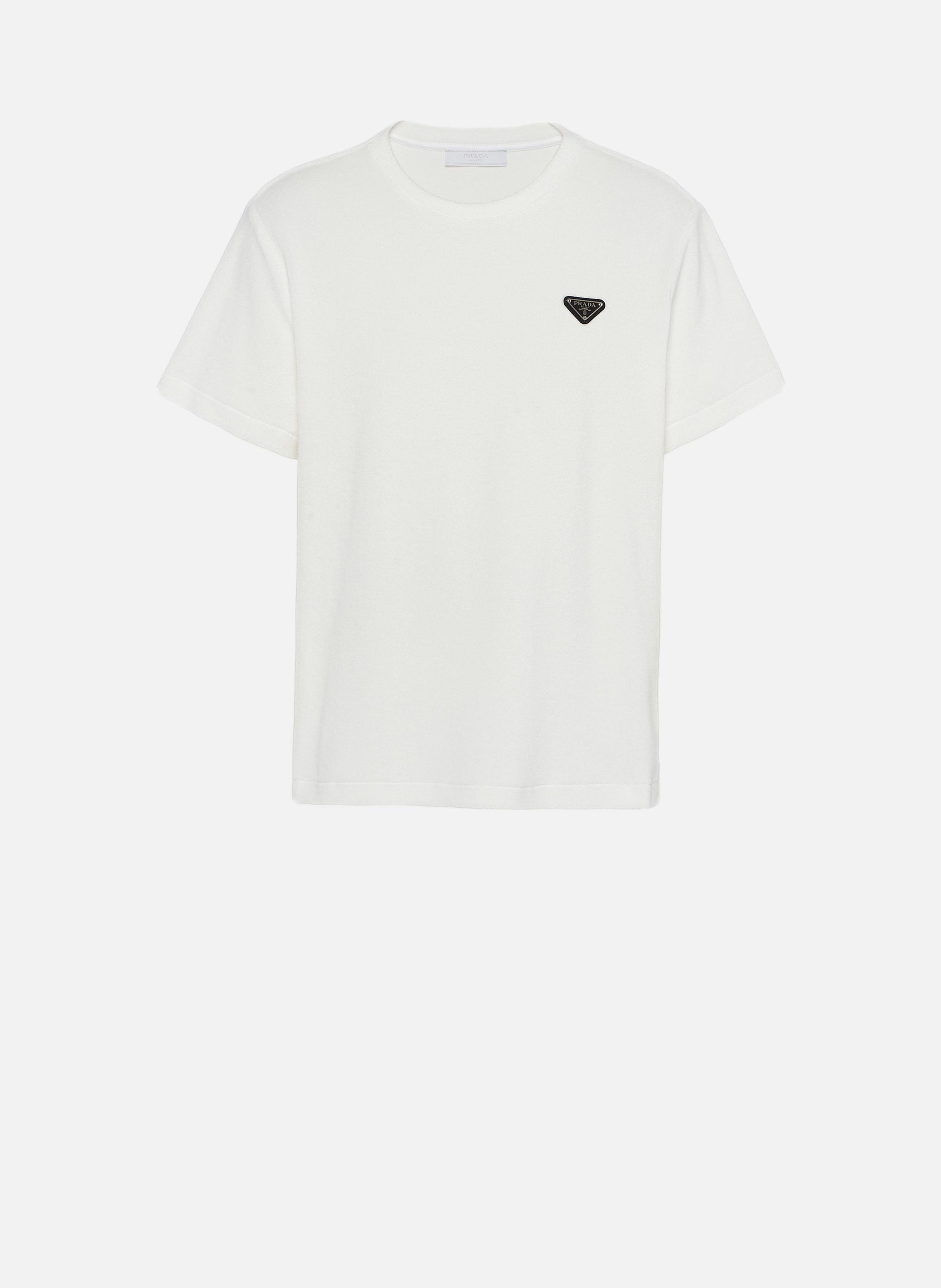 T-shirt en tissu éponge PRADA Blanc