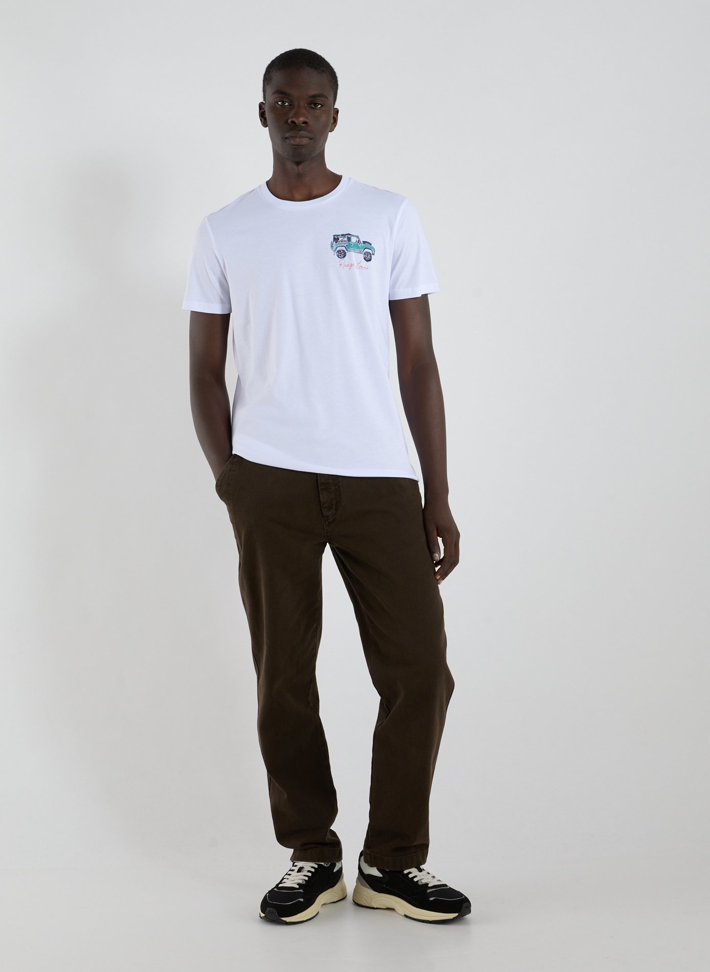 Cotton-blend round-neck T-shirt 1789 CALA White