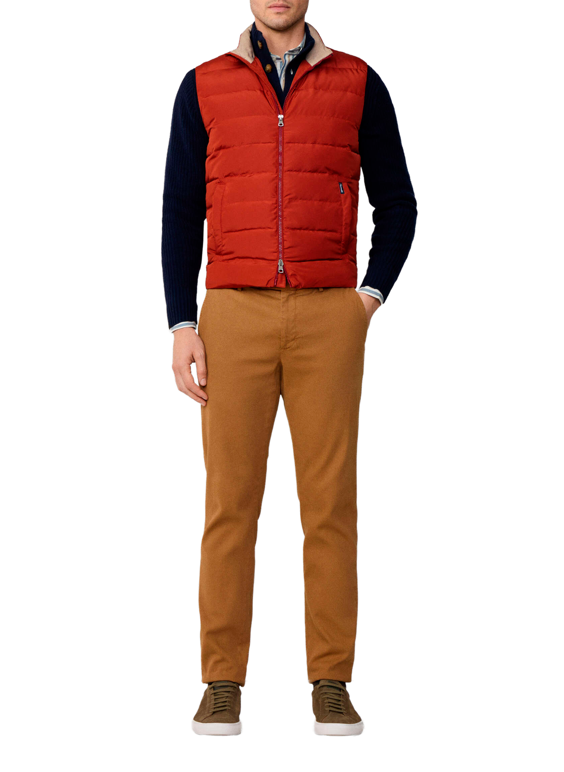 Blouson matelassé sans manches FACONNABLE Marron