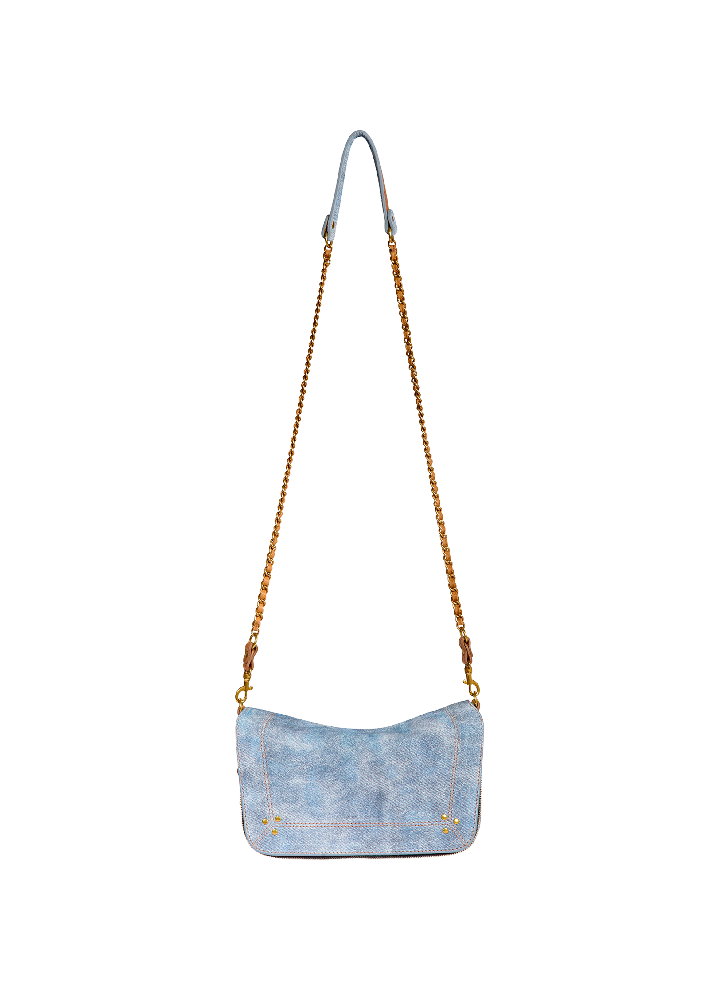 Sac bandoulière Bobi S en cuir de veau et chèvre JÉRÔME DREYFUSS Bleu