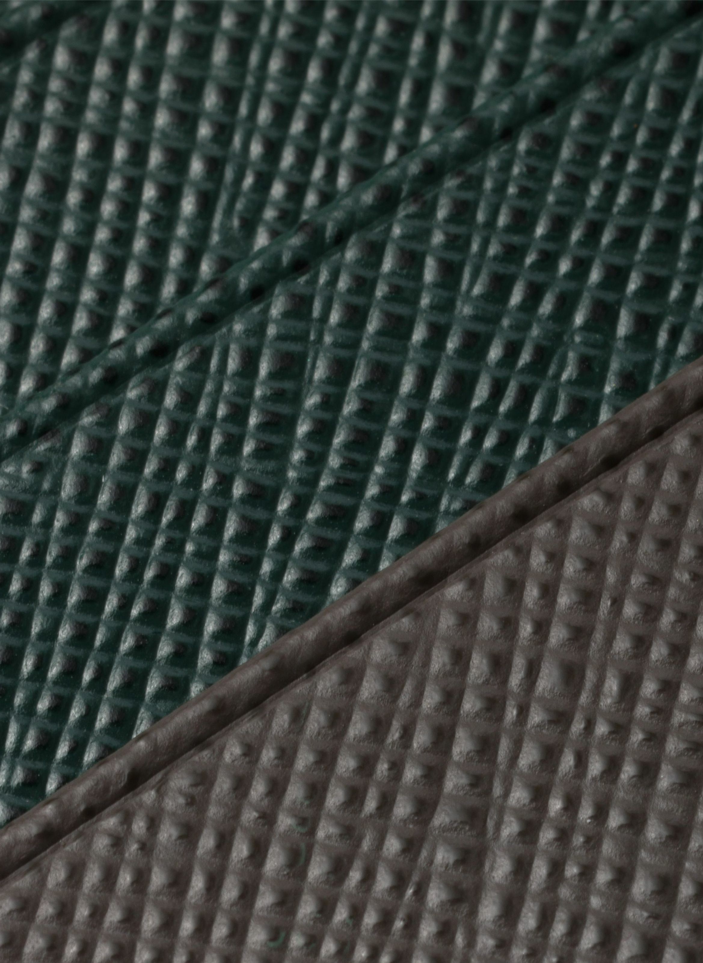 Porte-cartes en cuir saffiano PRADA Gris