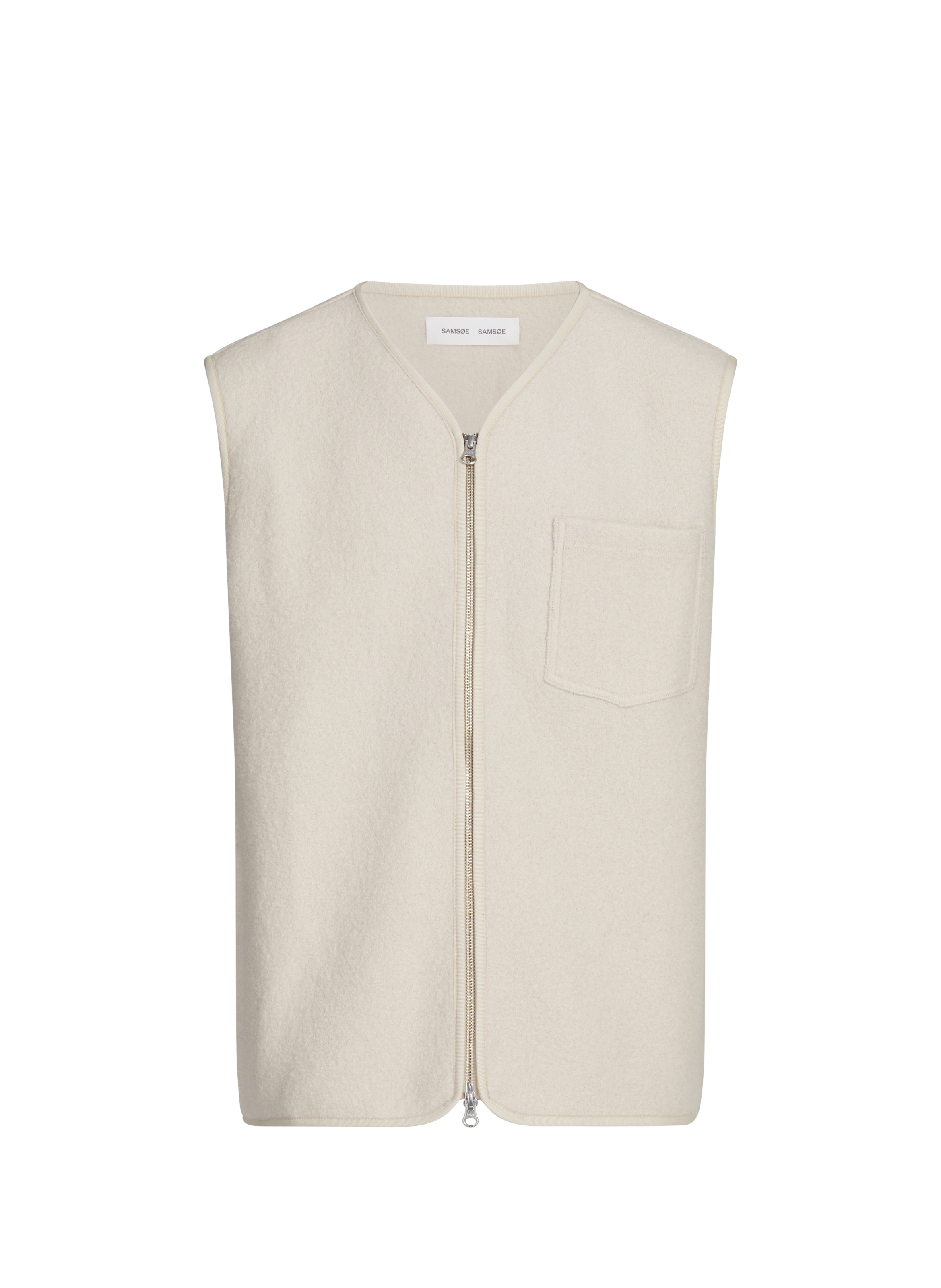 Gilet sans manches en laine SAMSOE SAMSOE Beige