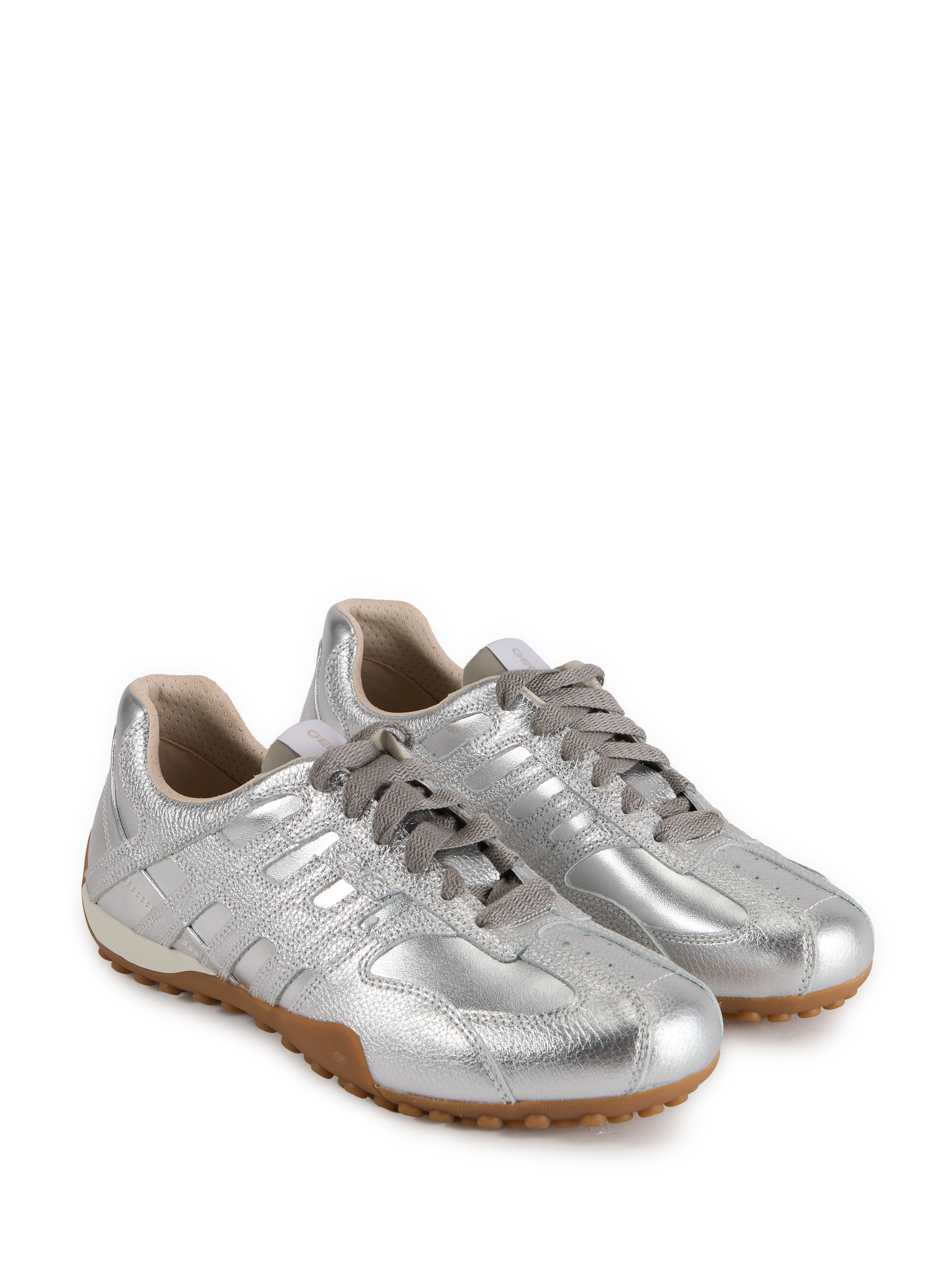 Baskets Snake Original GEOX Argent