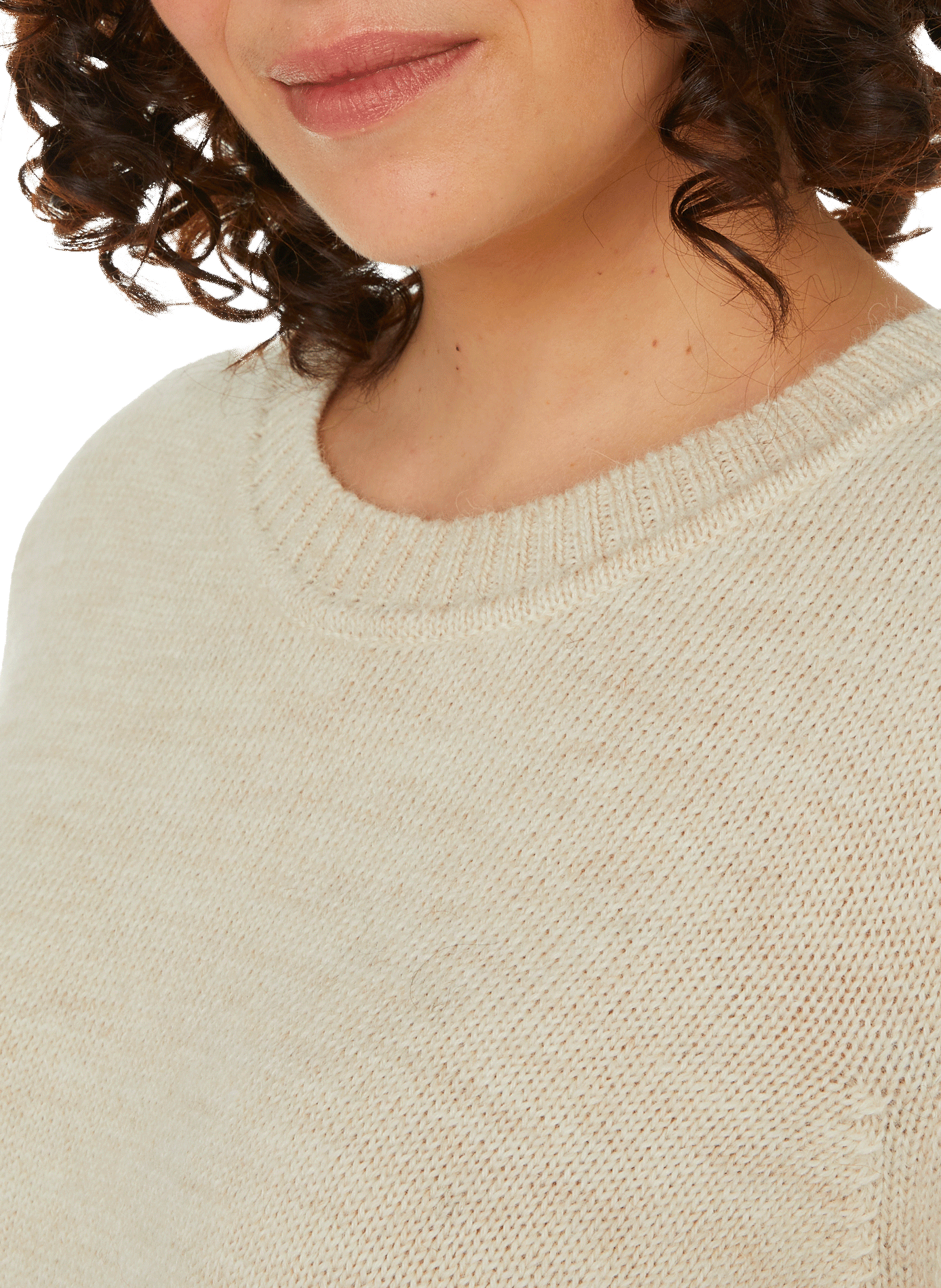 Oversized knitted jumper CAES Beige