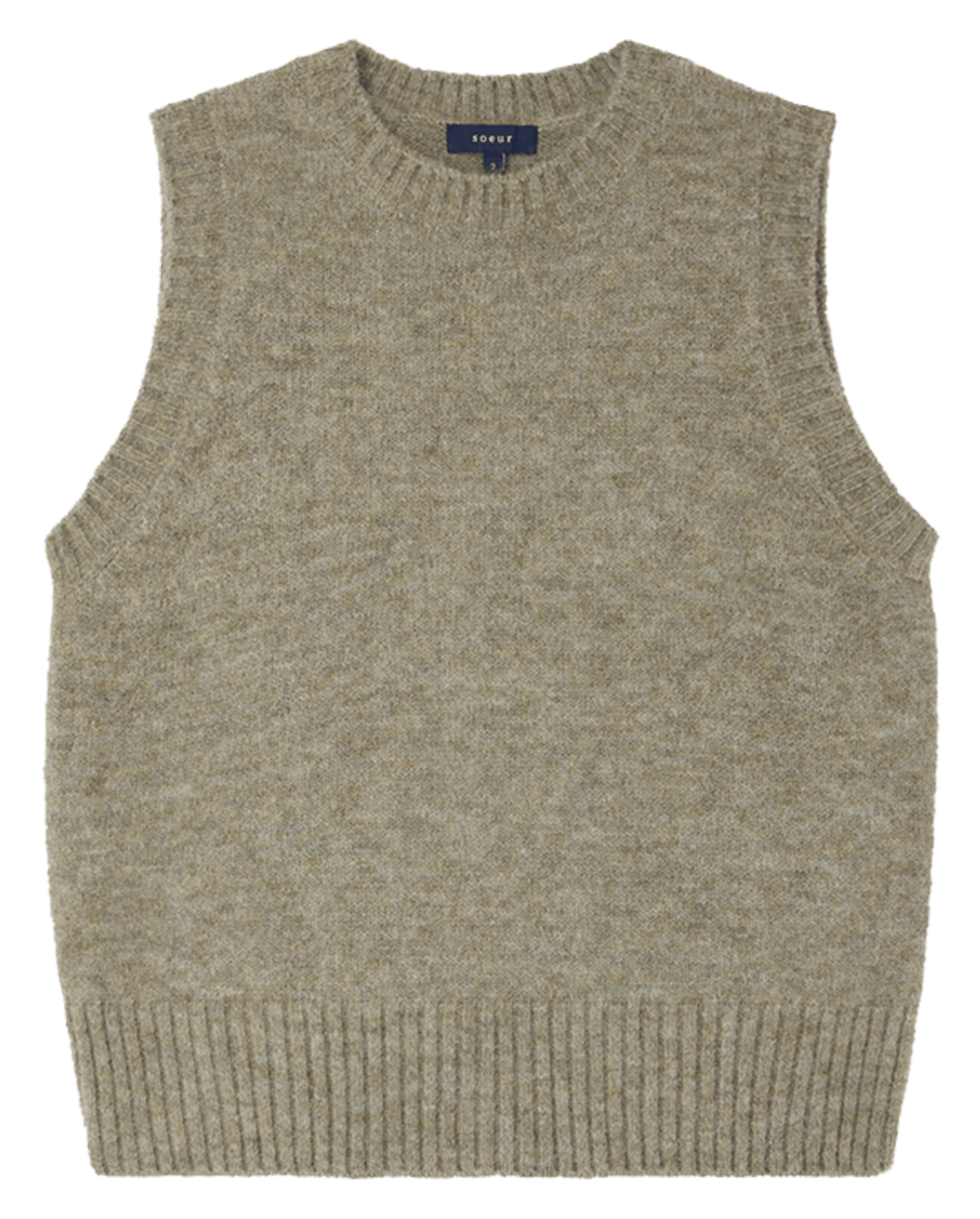 Pull droit sans manche col rond Namaste SOEUR Vert