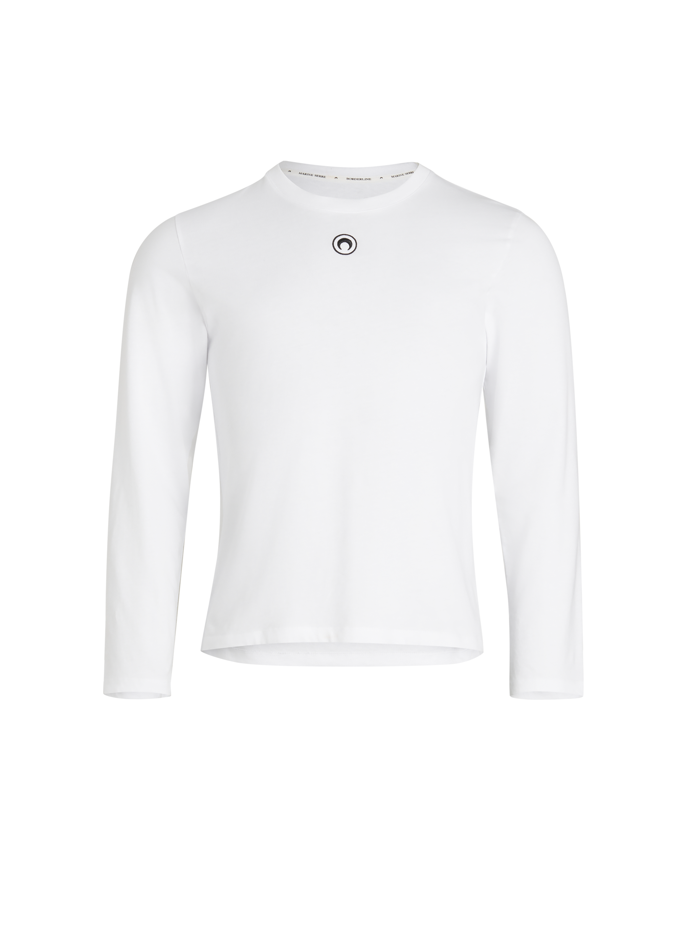 Organic cotton plain long sleeve t-shirt MARINE SERRE White