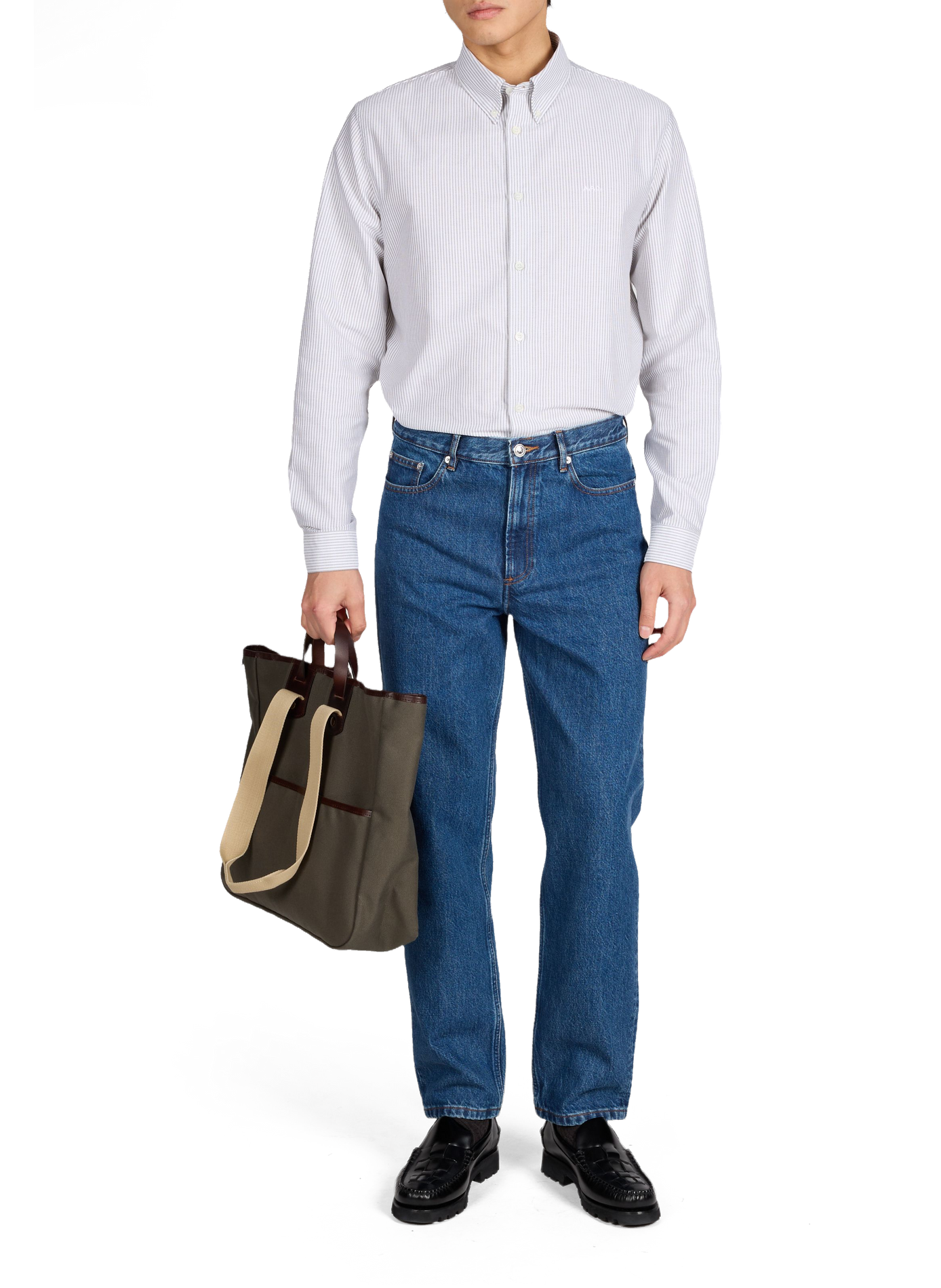 Linen shirt A.P.C. Green