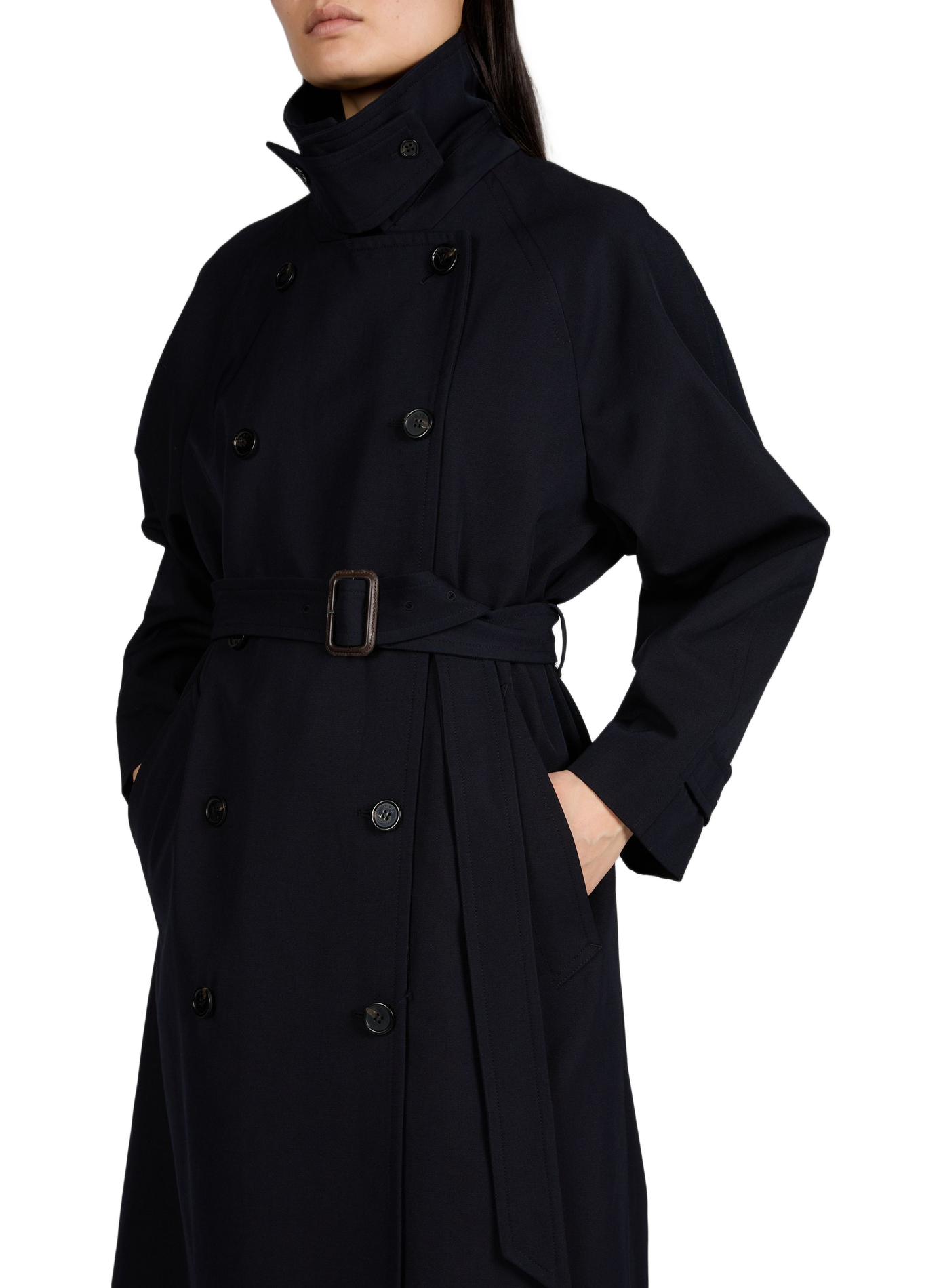 Trench uni en laine et coton mélangés A.P.C. Multicolore