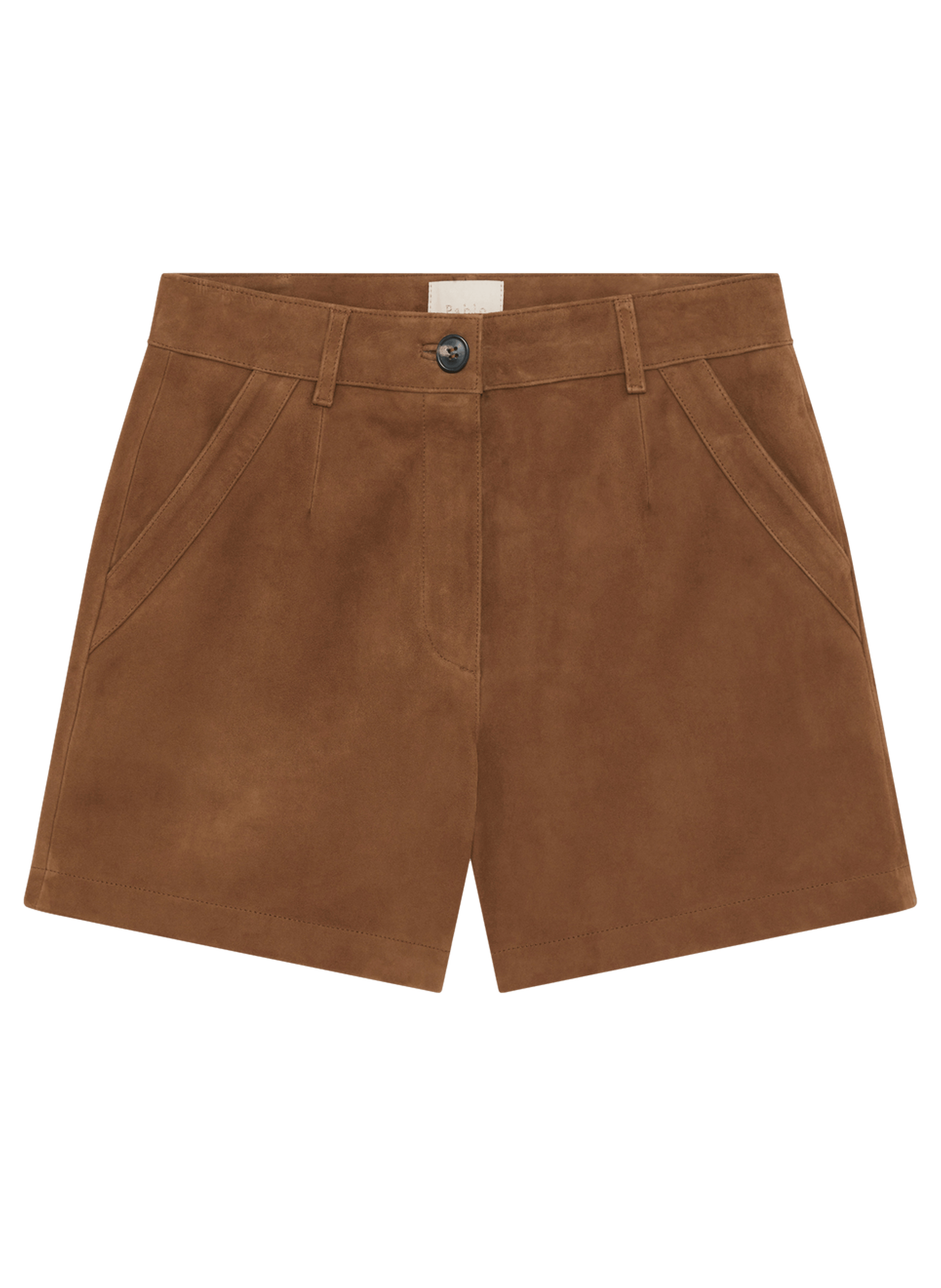 Short en cuir velours - juliette PABLO Beige