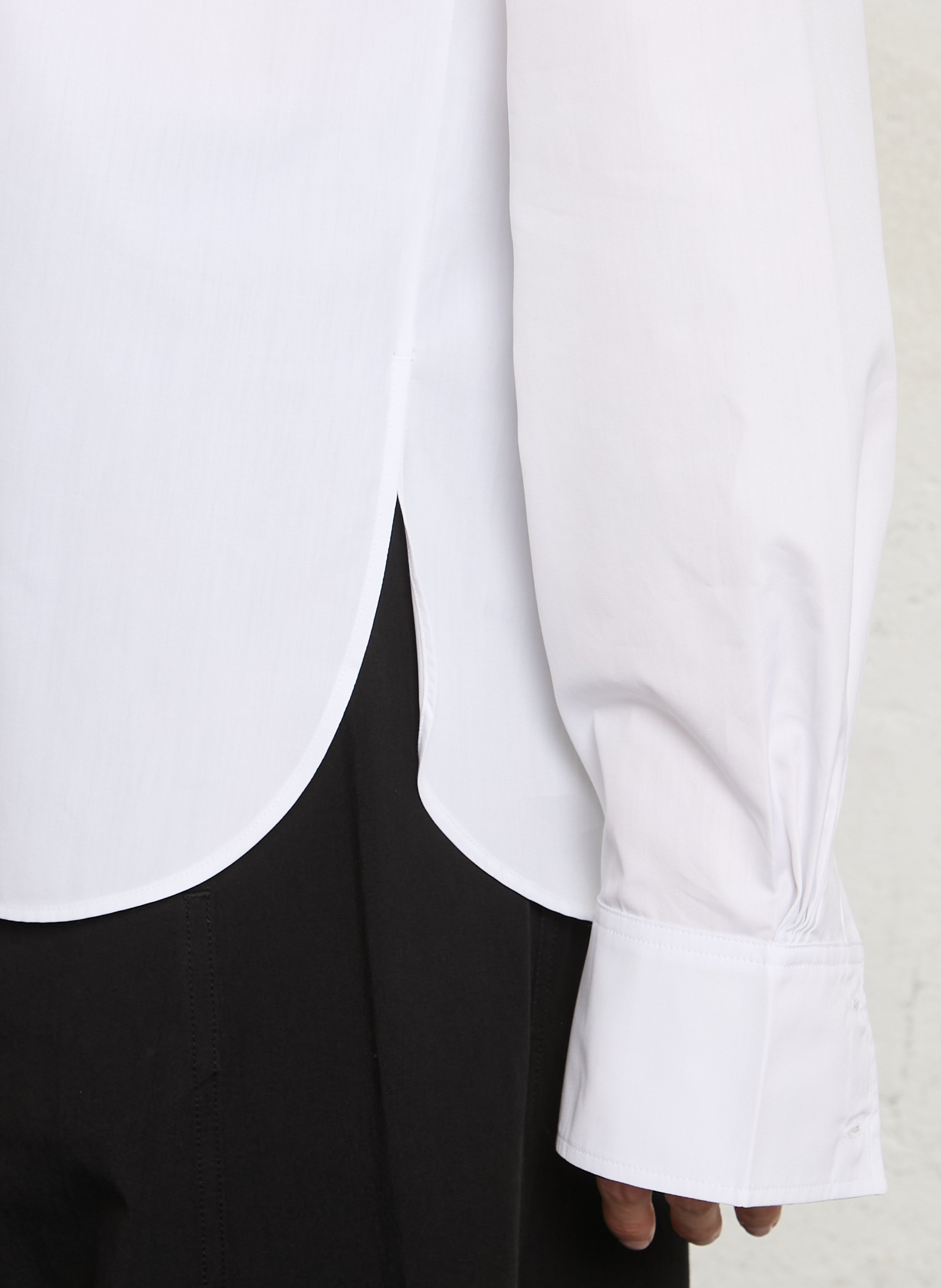 Chemise oversize col mao en coton bermudes SOEUR Blanc