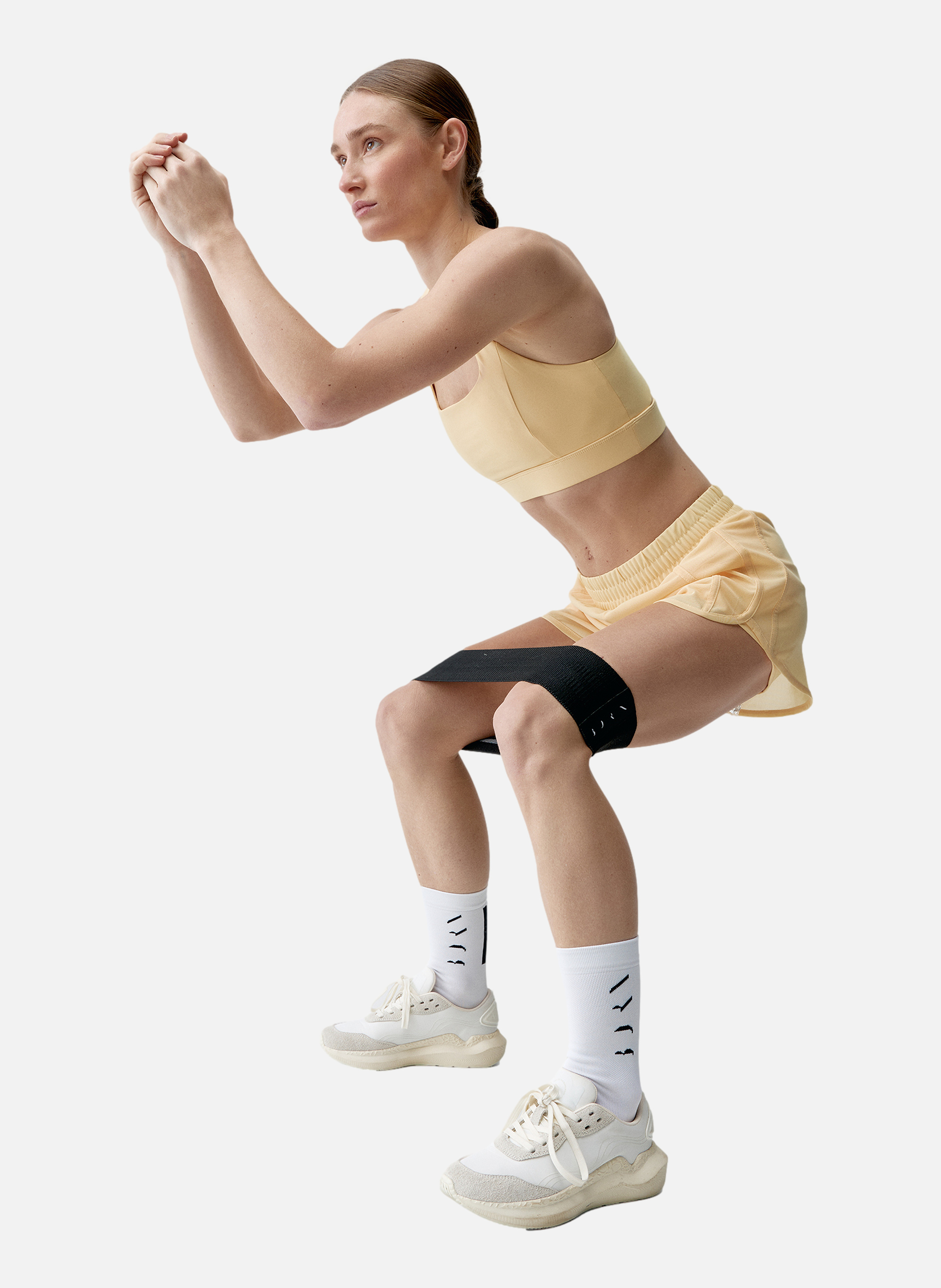 Short sport perfomance running padma 2.0 BORN LIVING YOGA Jaune