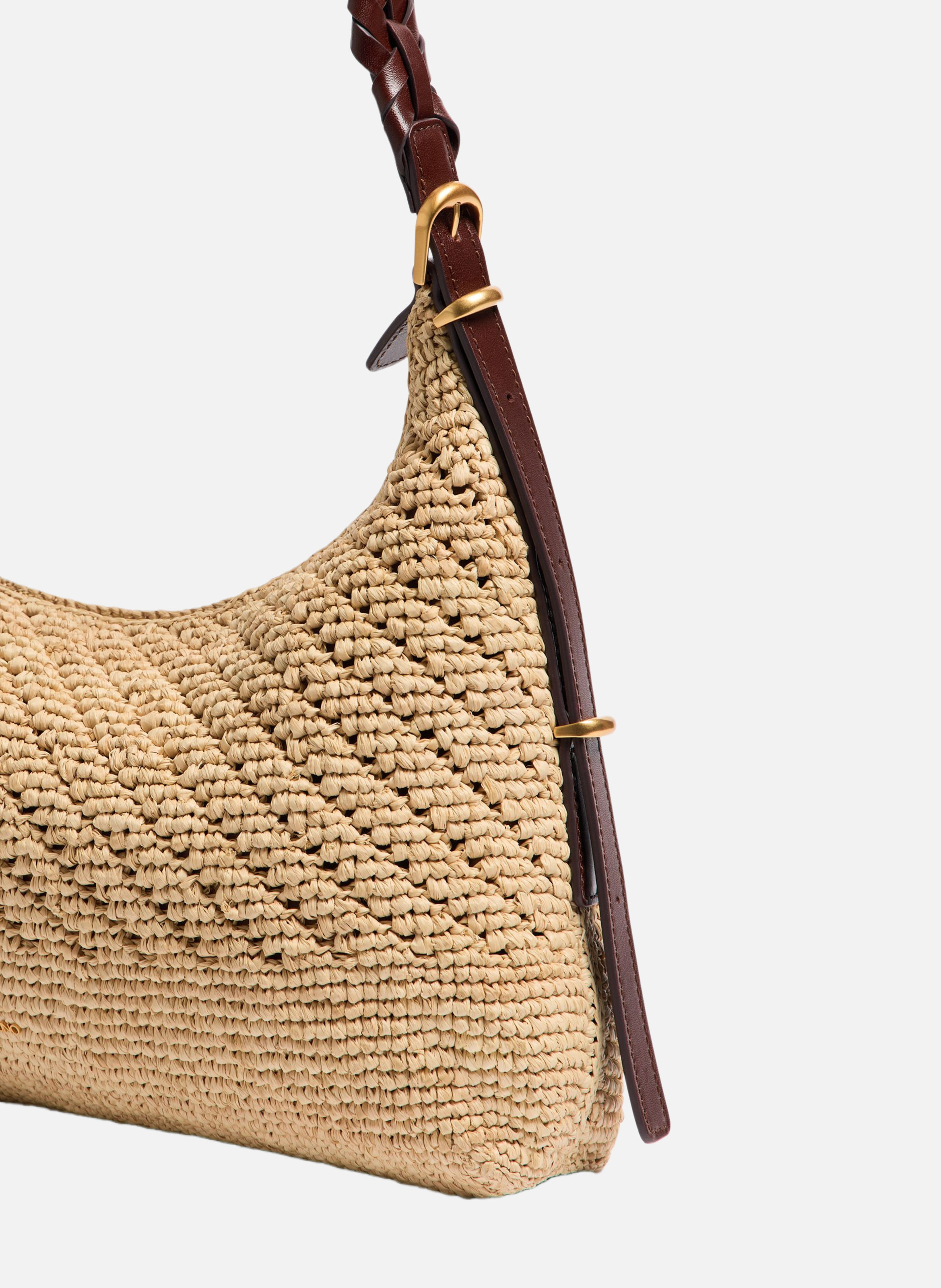 Petit sac jess en raphia VANESSA BRUNO Beige