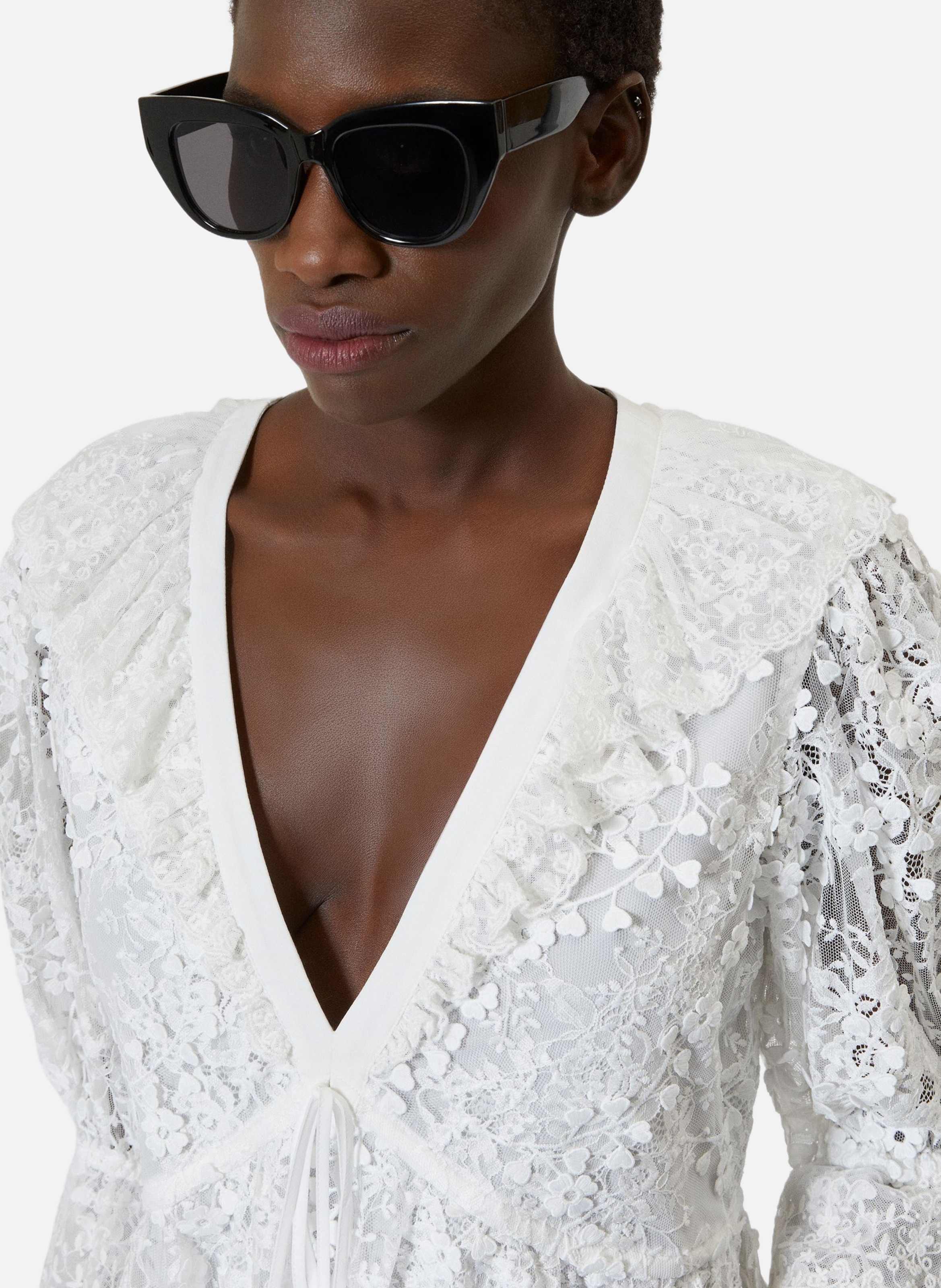 Top en dentelle THE KOOPLES Beige