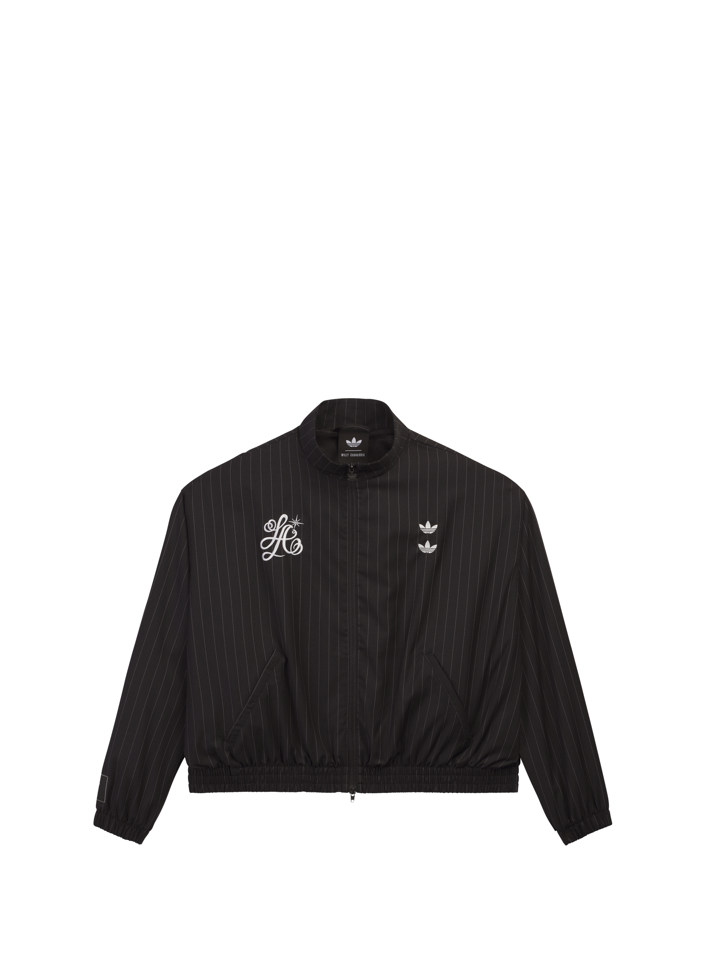 Oversized Striped Merino Wool Blend Jacket ADIDAS Grey