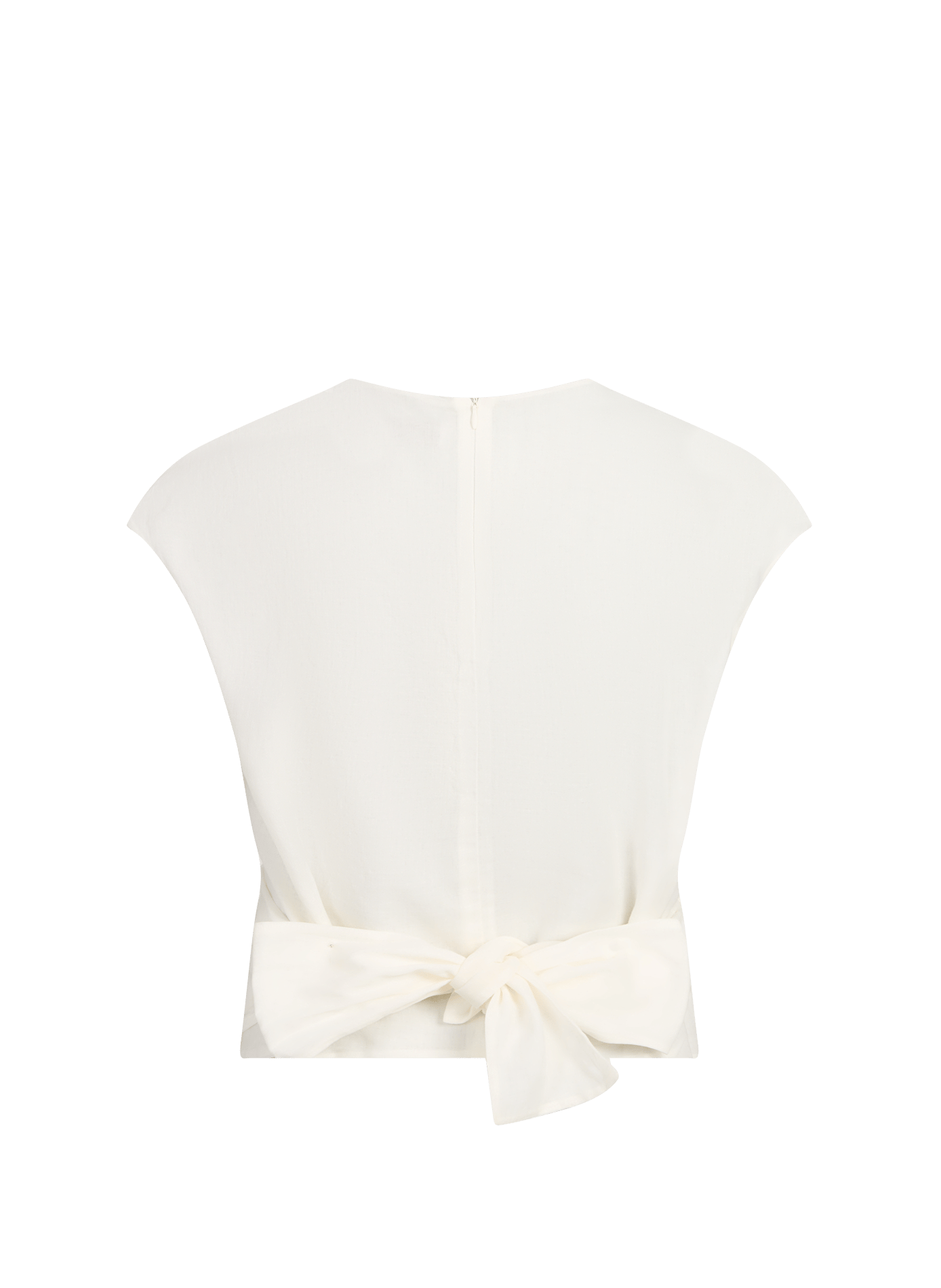 Top Marlon sans manches à nouer en coton TELA Blanc