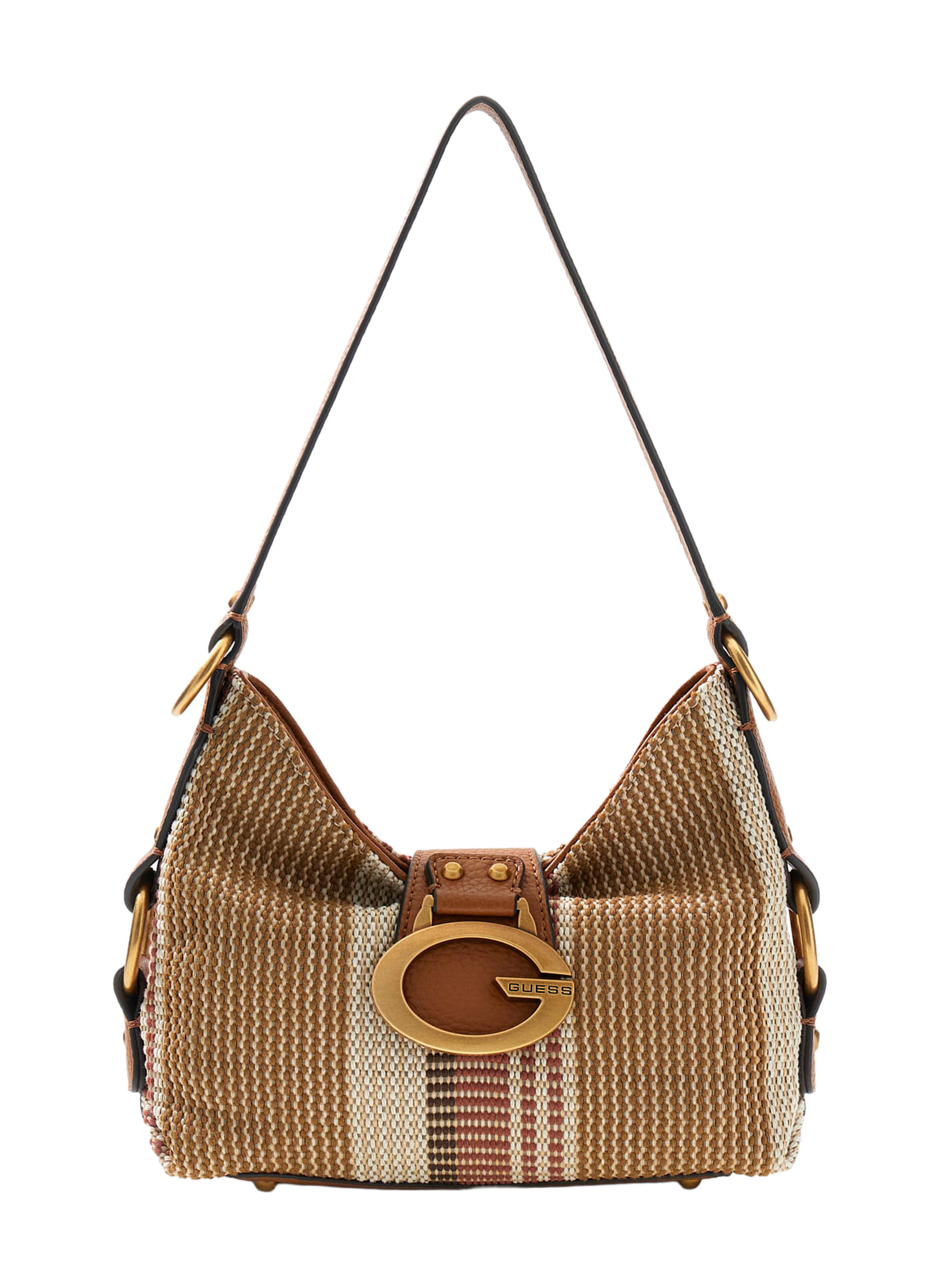 Sac porté épaule Camden à motif GUESS Marron