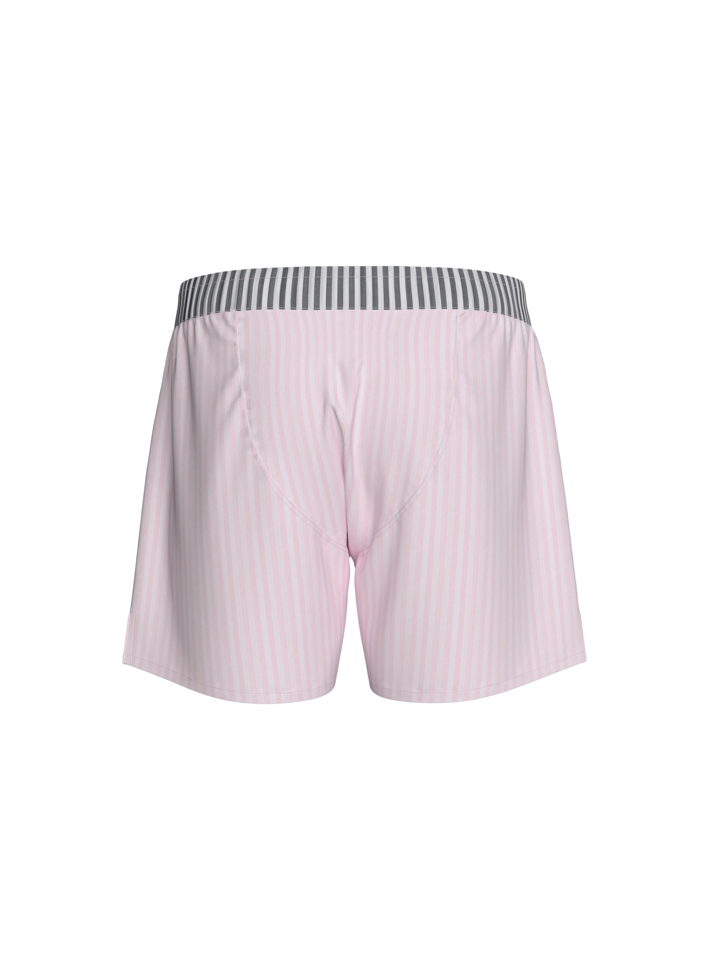Caleçon en popeline de coton rayé  EDEN PARK Rose