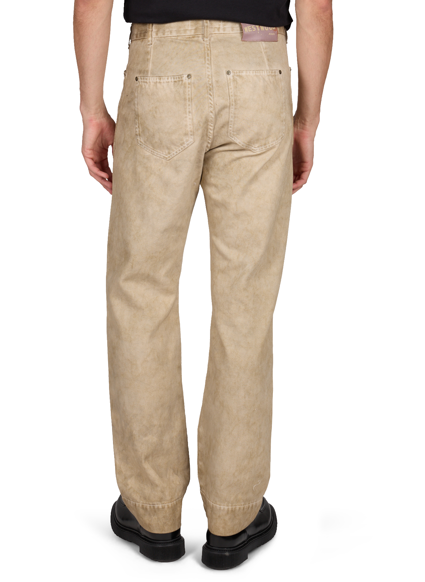 Pantalón Carpenter lavado de algodón Beige