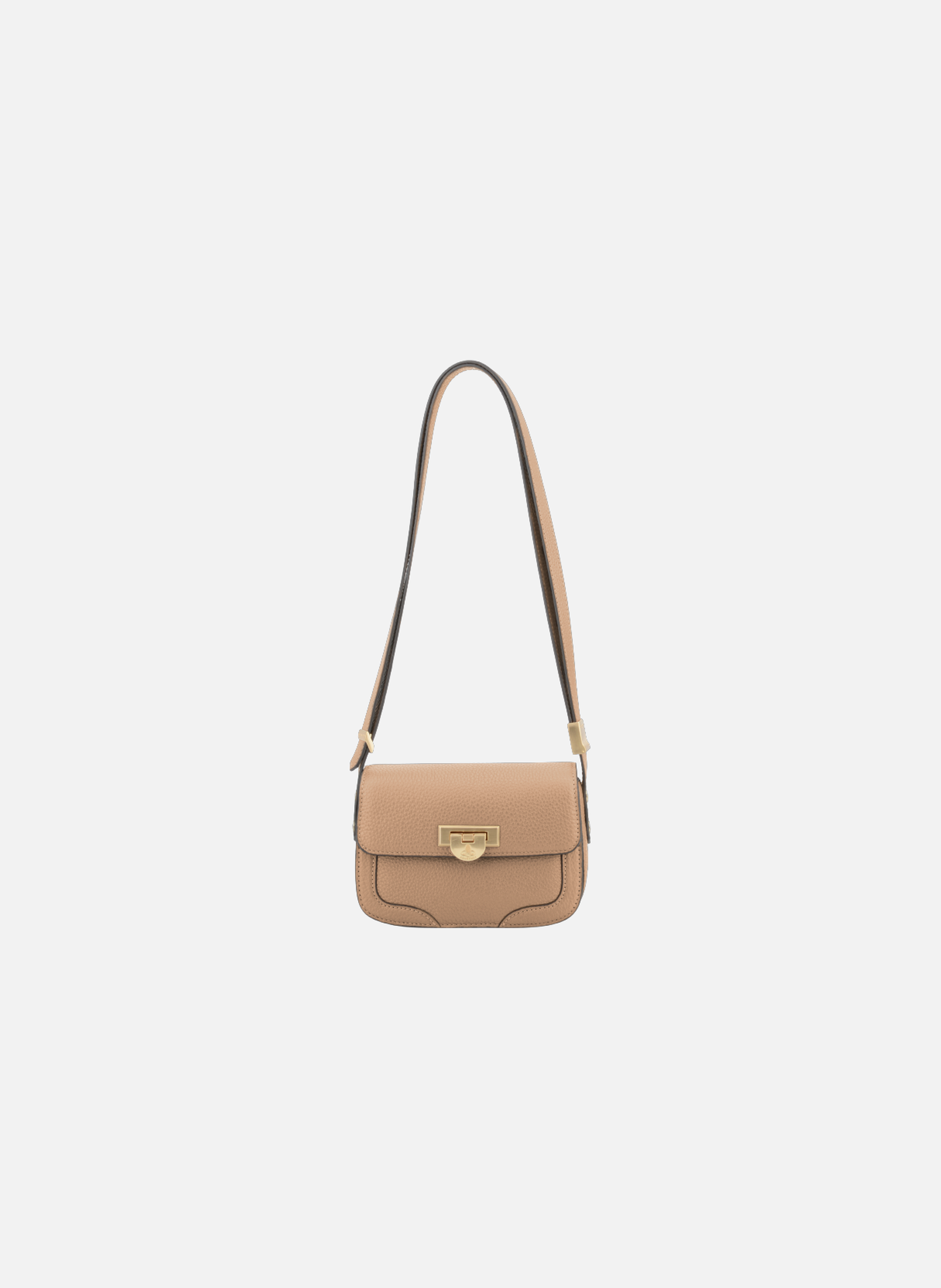 Auteuil | sac besace en cuir de vachette POURCHET Marron