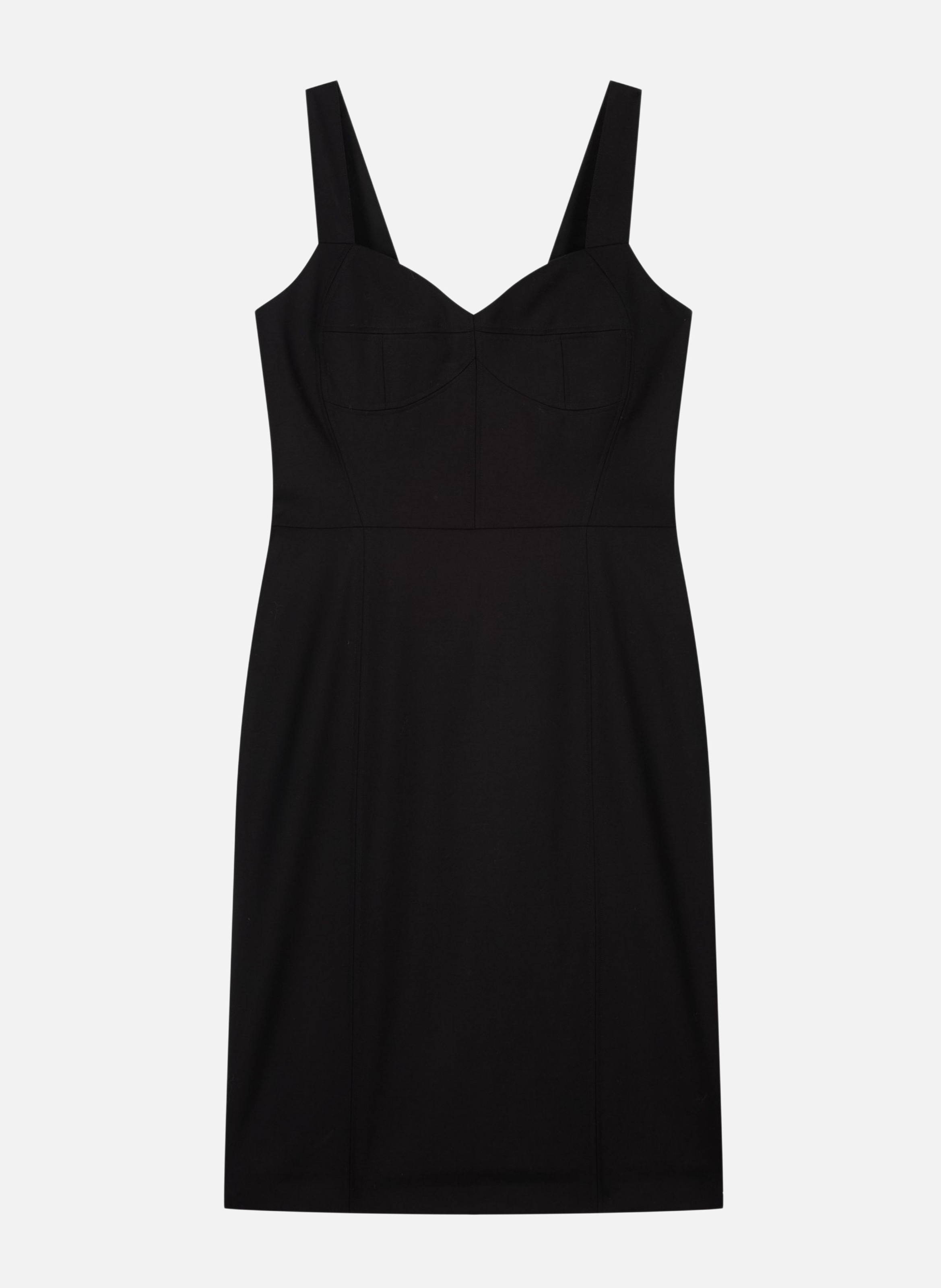 Robe courte effet corset en laine THE KOOPLES Noir