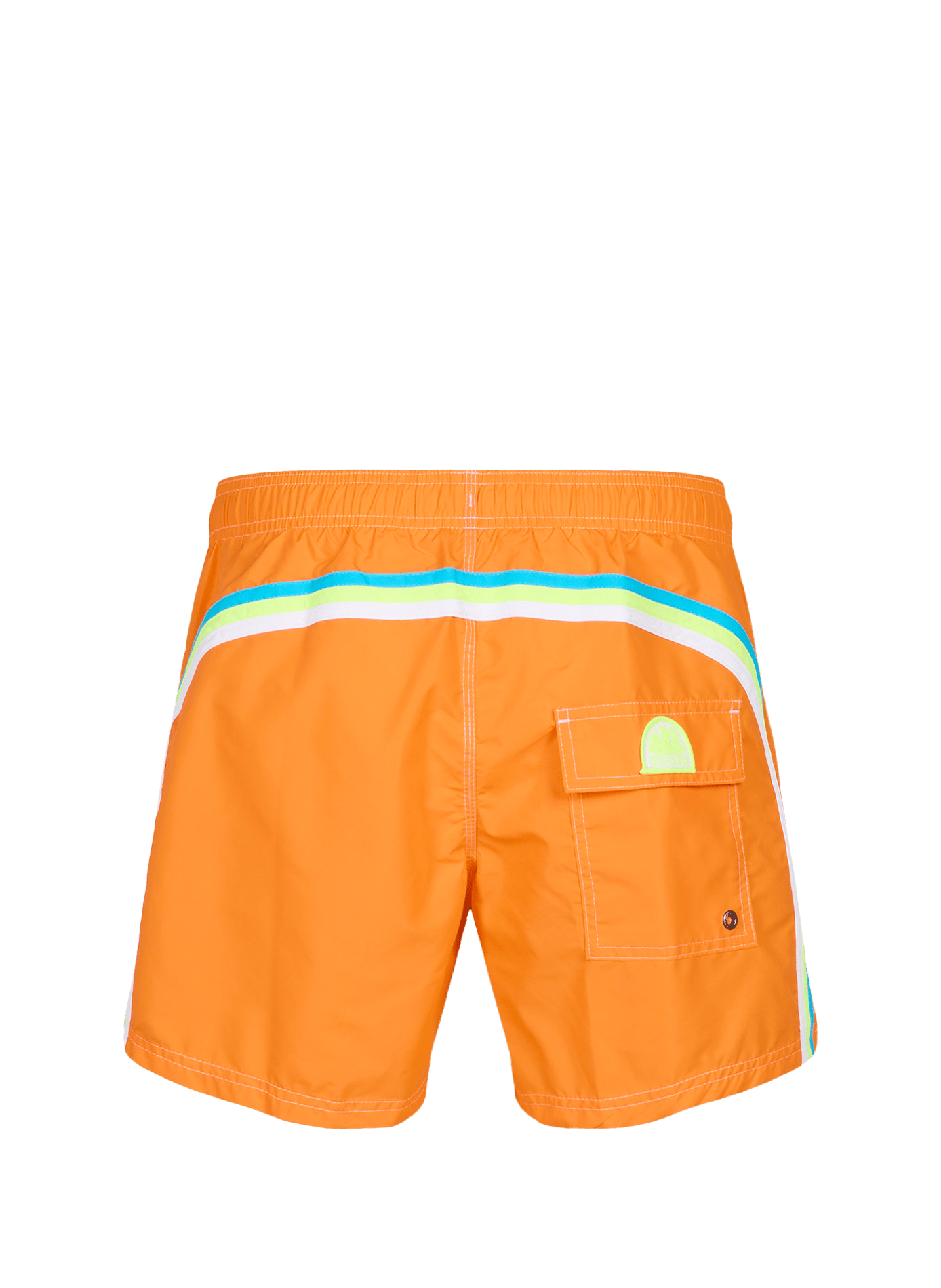 Badehose mit Streifen | Orange SUNDEK Herren