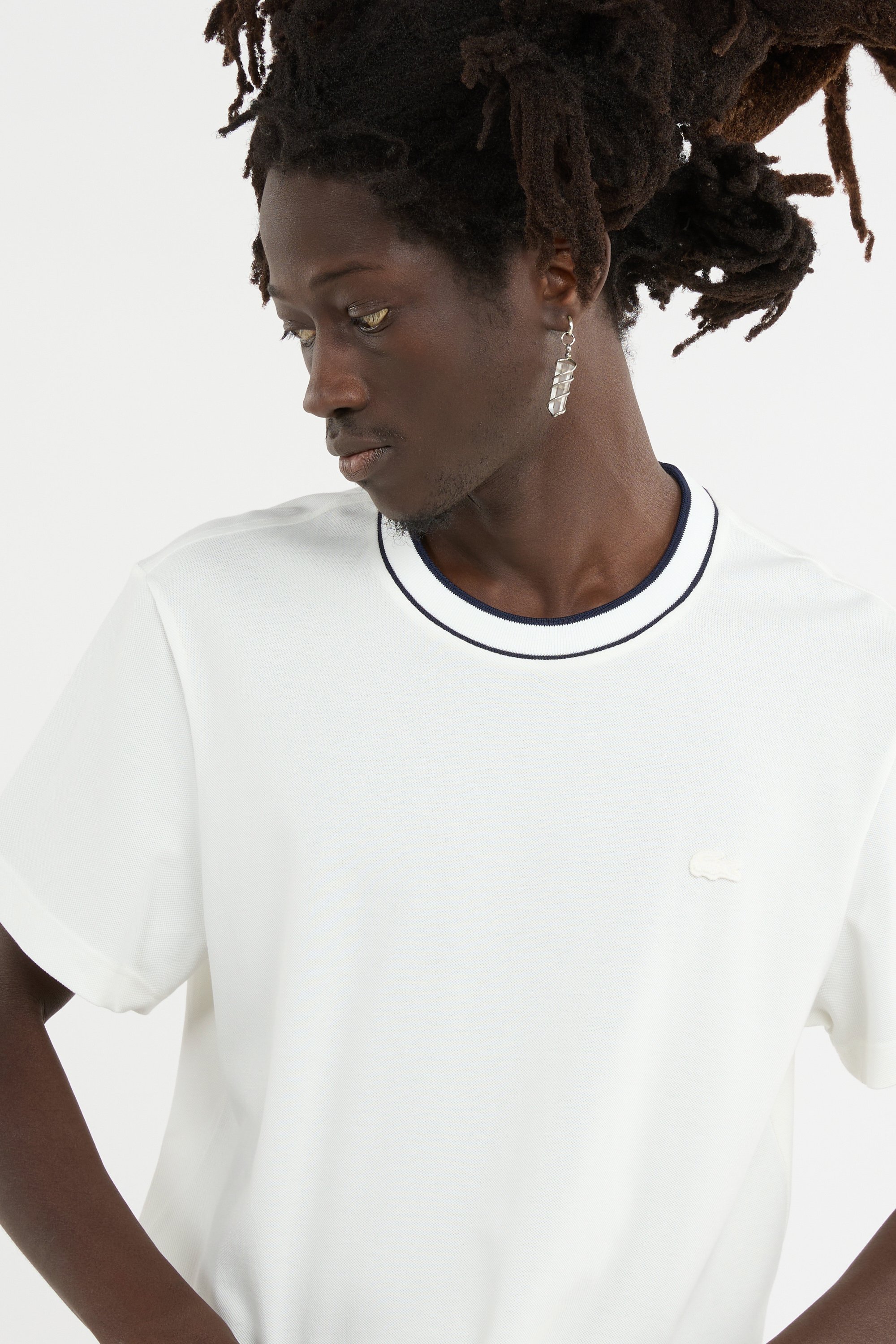 T-shirt tee-shirt LACOSTE Blanc