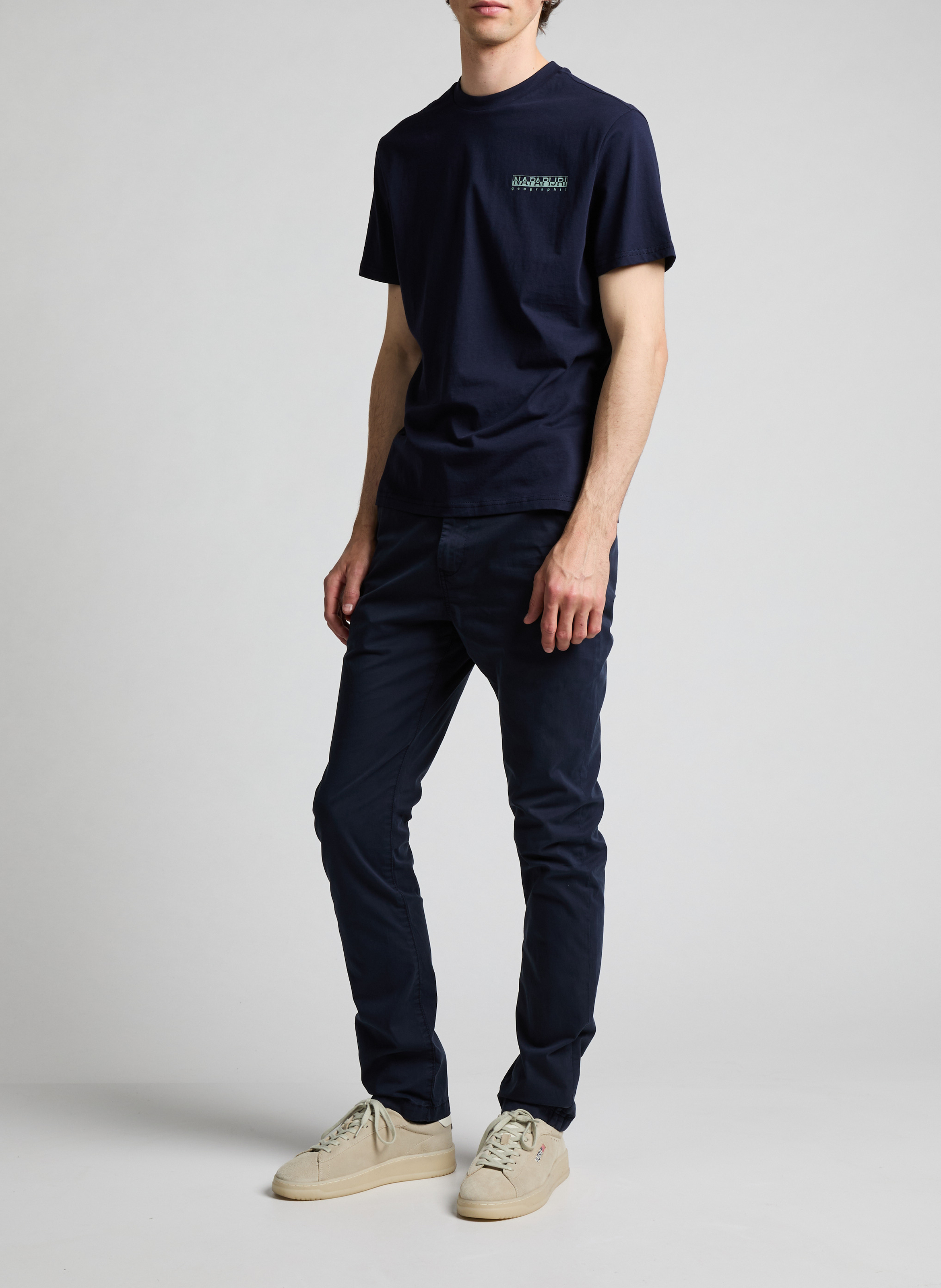 Straight-leg cotton trousers NAPAPIJRI Blue