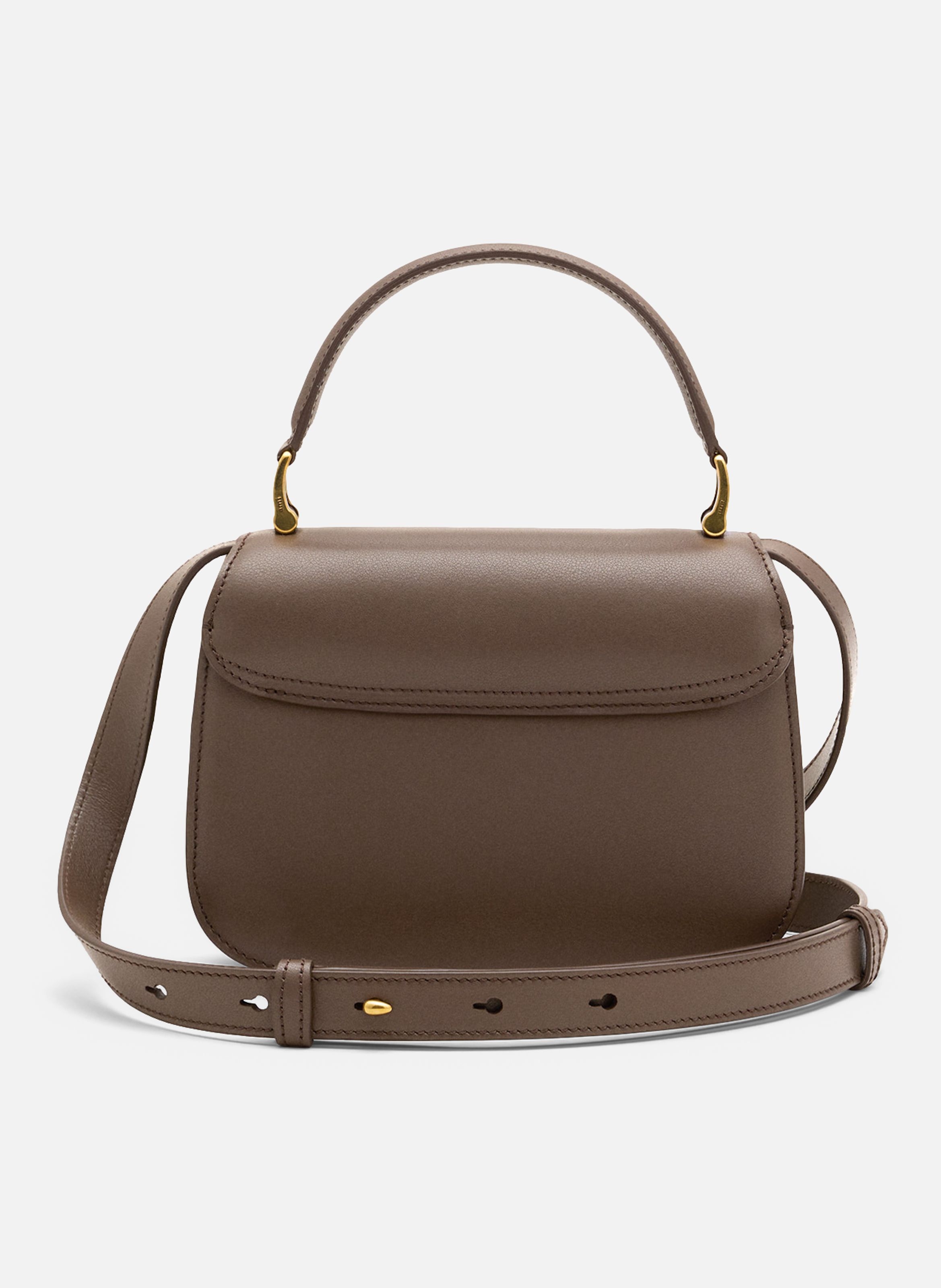 Sac porté main paris paris unisexe en cuir de vachette AMI PARIS Marron