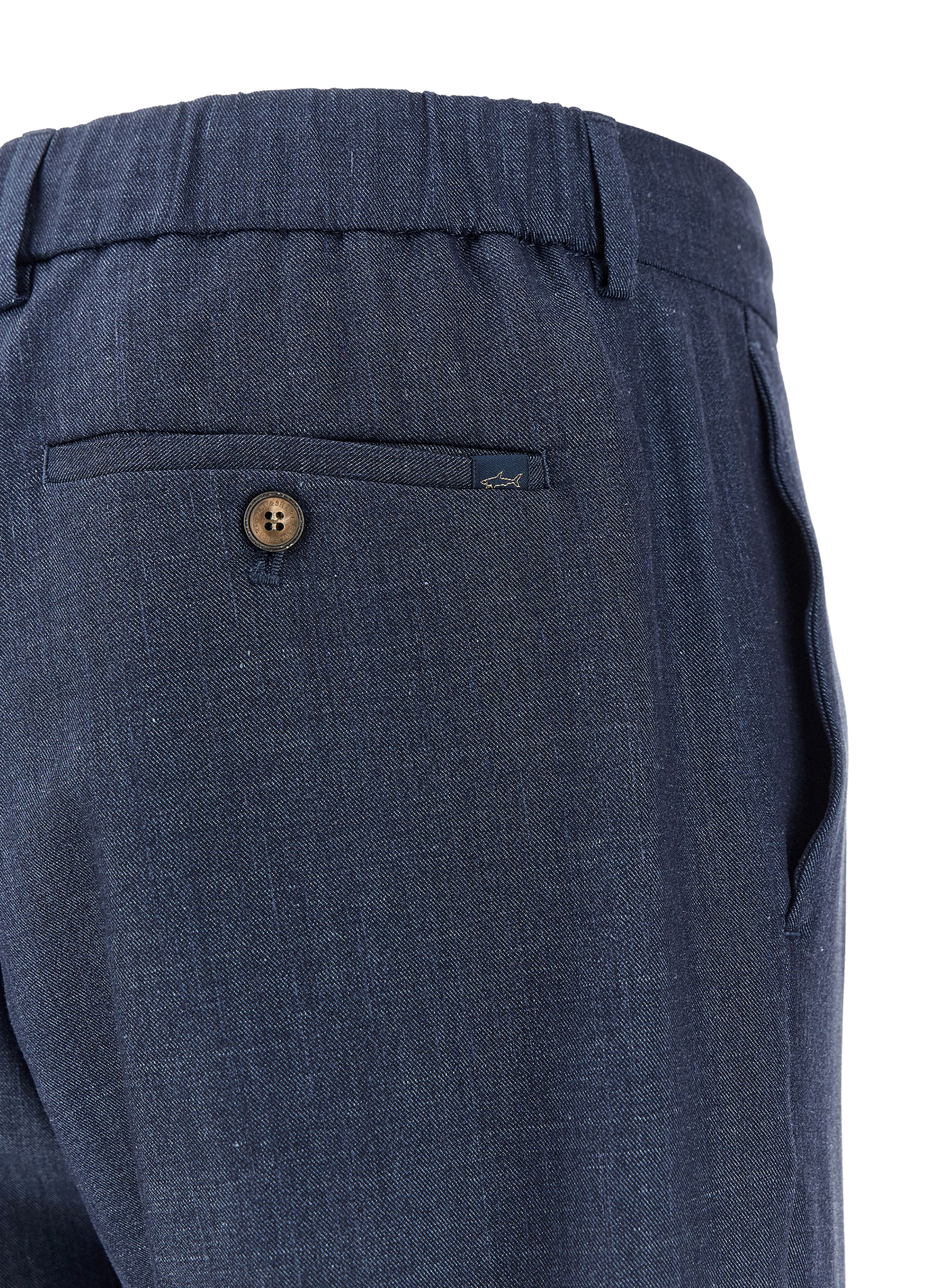 Straight-cut wool-blend trousers PAUL & SHARK Blue